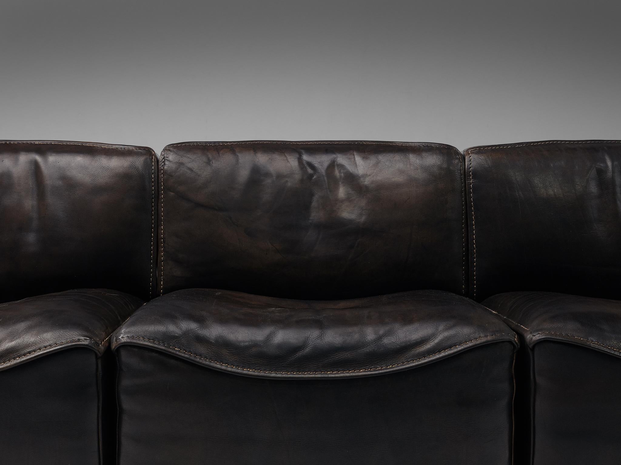 De Sede DS15 Sectional Sofa in Leather 3