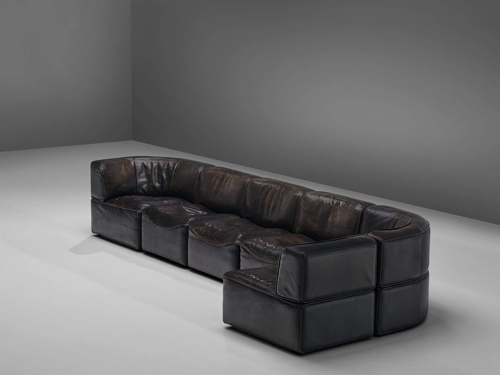 De Sede DS15 Sectional Sofa in Leather 4