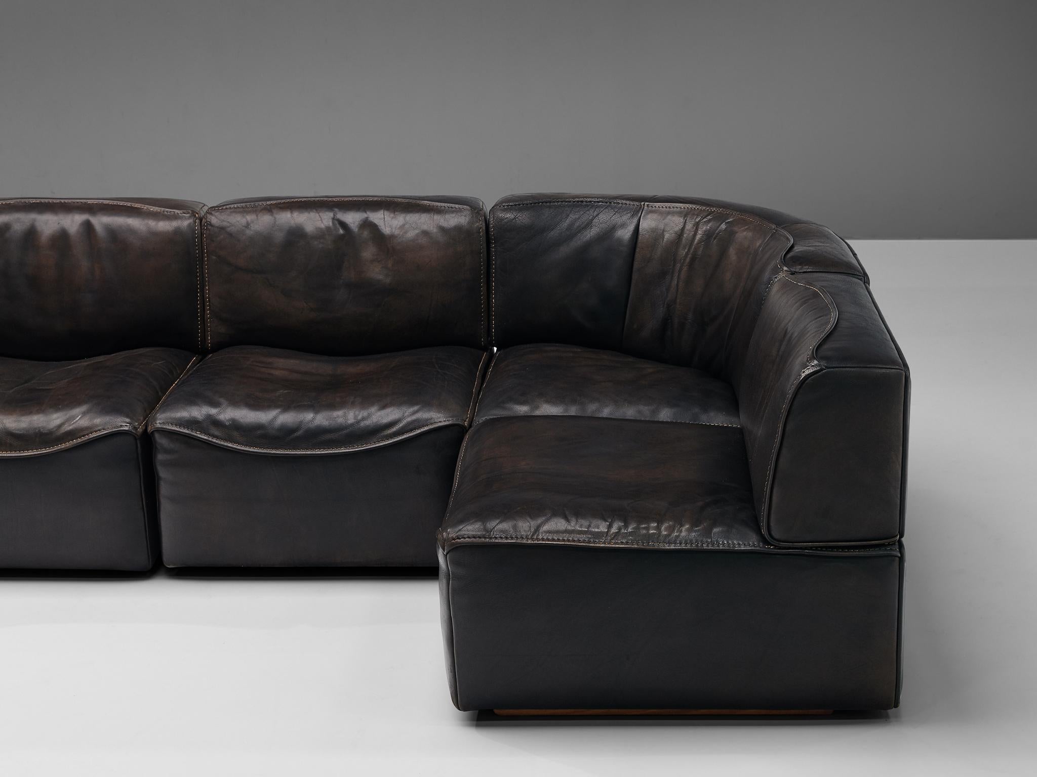 De Sede DS15 Sectional Sofa in Leather 6