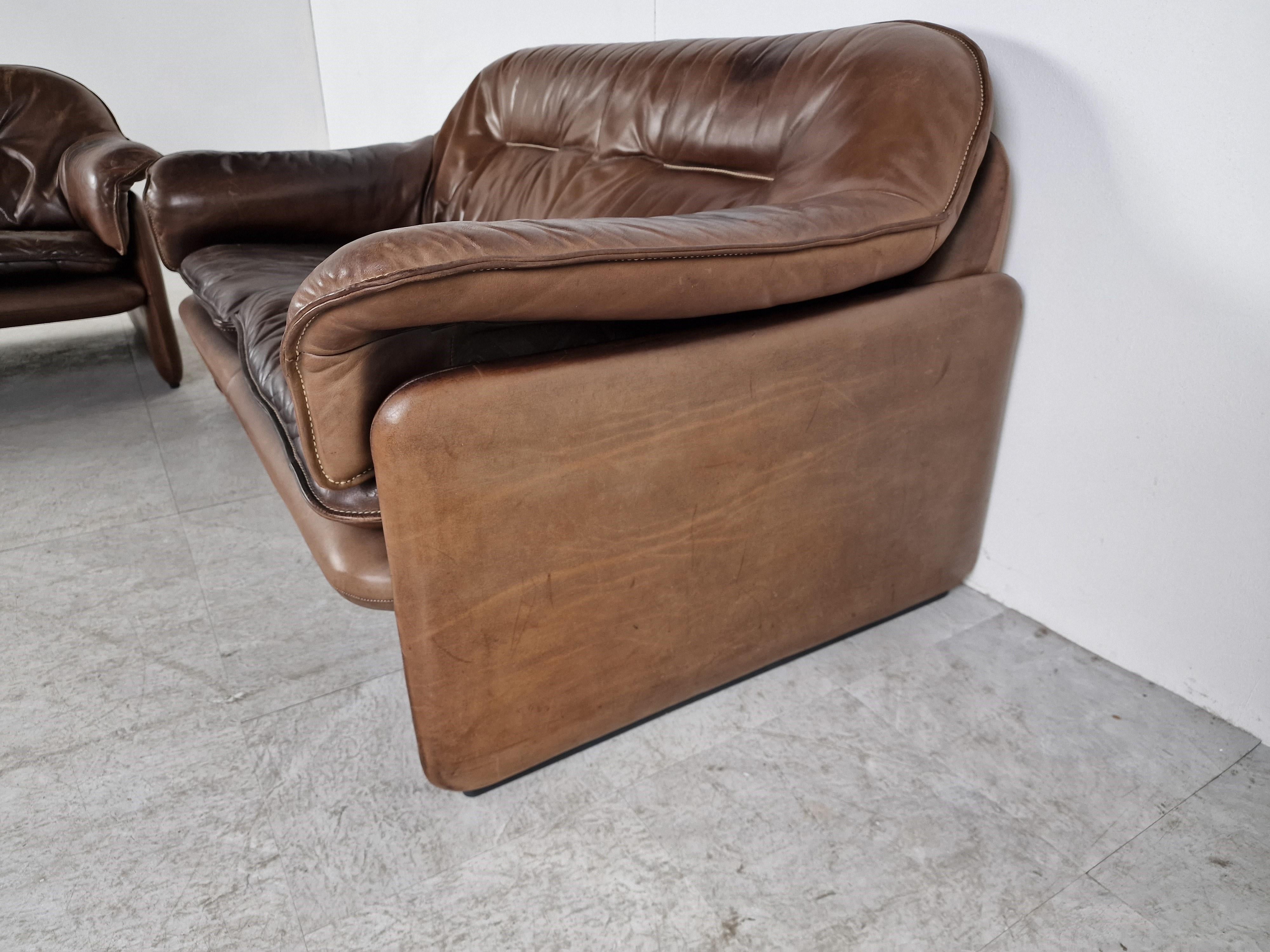 De Sede Ds16 Sofa Set, 1960s at 1stDibs