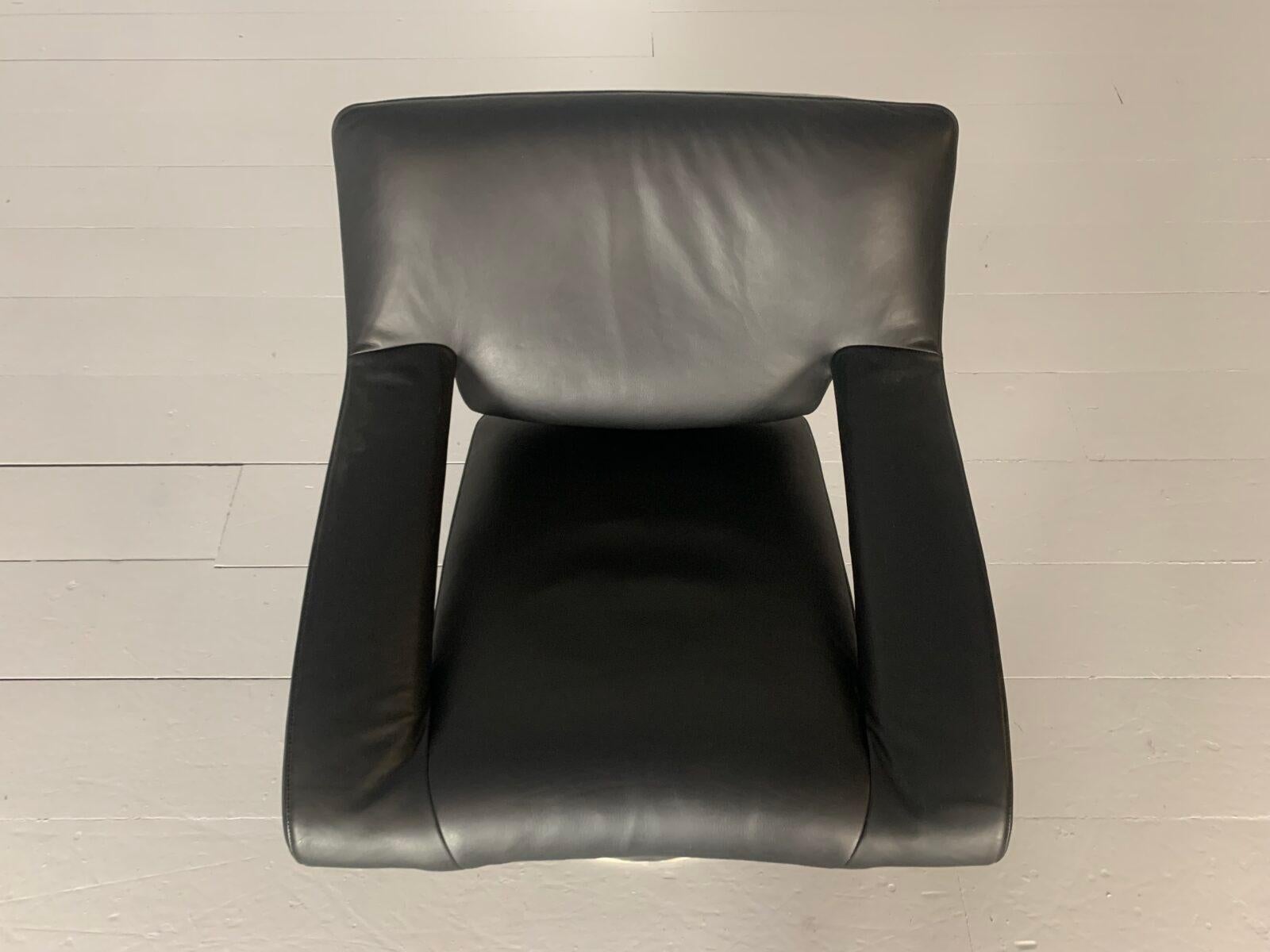 De Sede DS255/01 Armchair - In Black Leather In Good Condition For Sale In Barrowford, GB