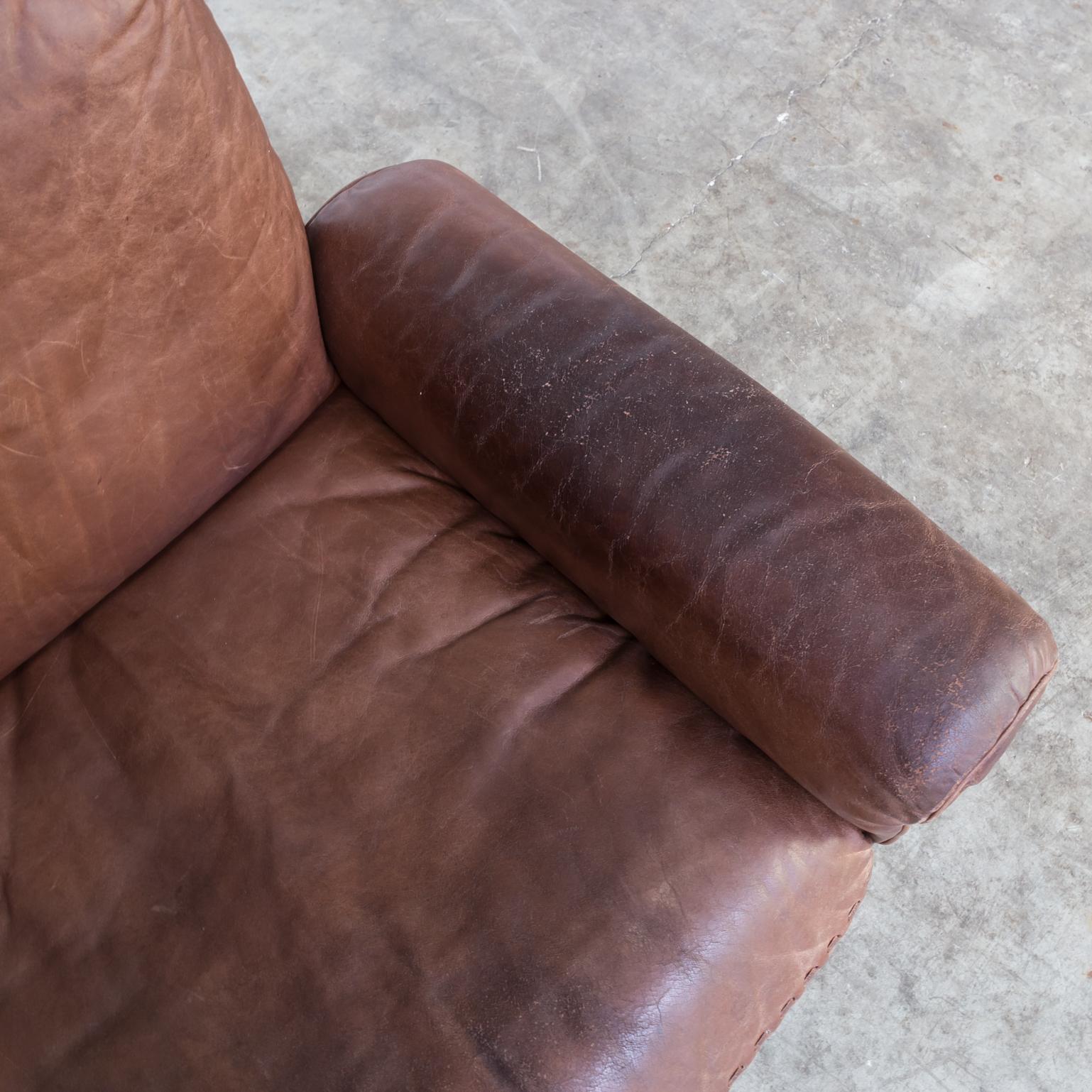 Leather De Sede “DS31” Lounge Fauteuil For Sale