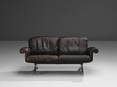 De Sede 'DS31' Sofa in Patinated Dark Brown Leather