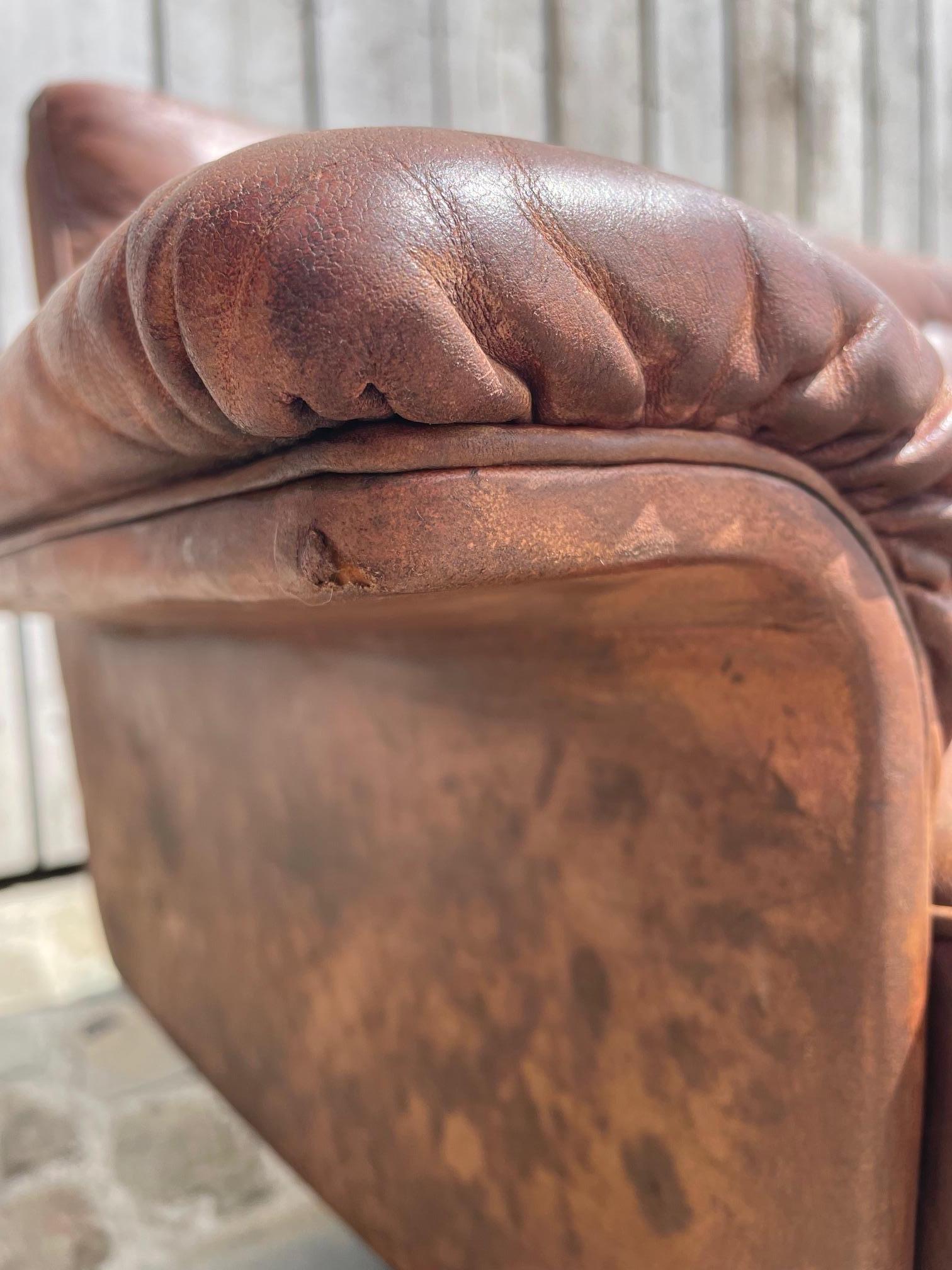 Sillón de 2 plazas De Sede DS35 de Robert Haussman mediados del siglo XX en venta