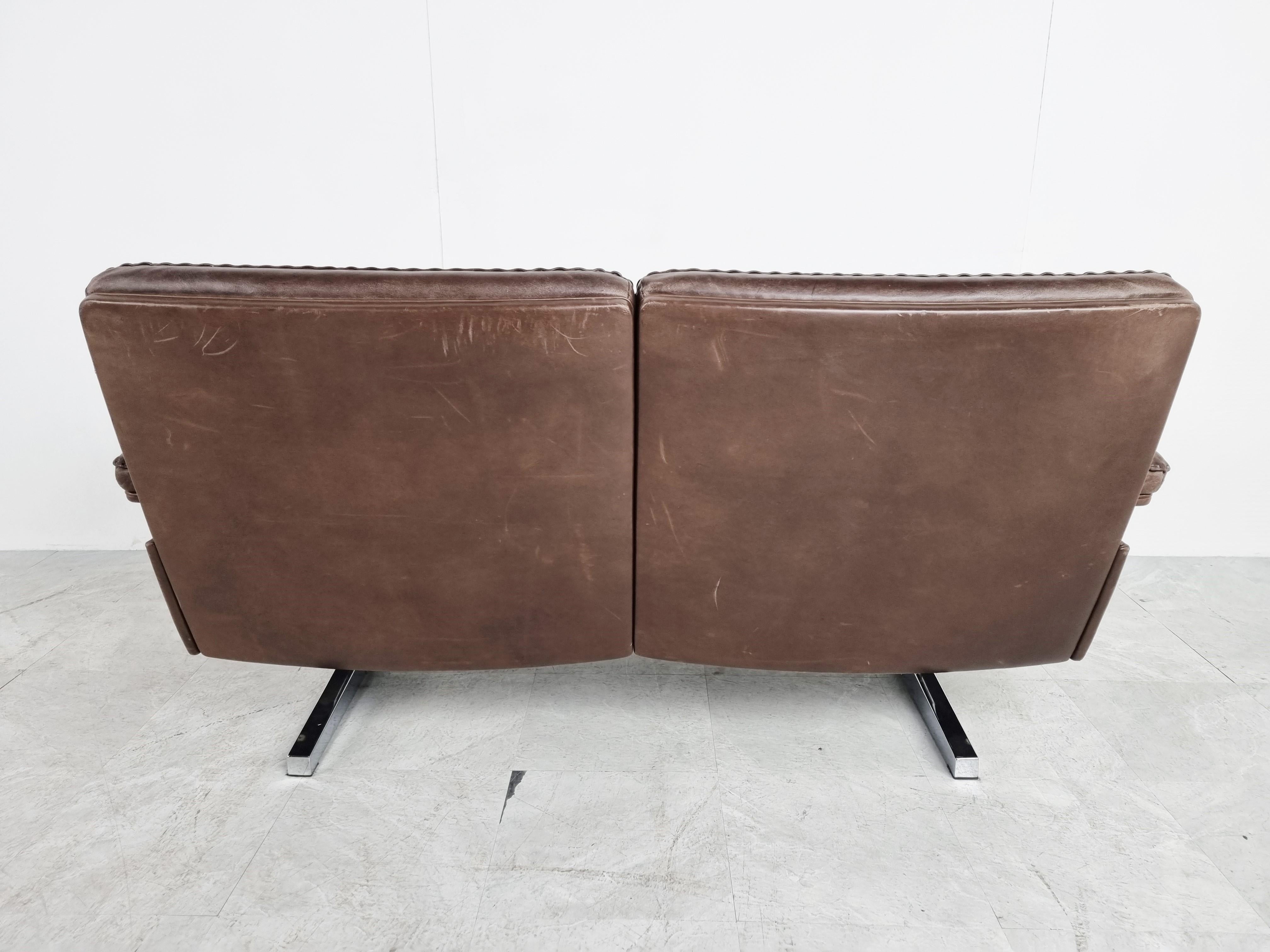 De Sede DS35 Sofa in Brown Leather, 1970s 2