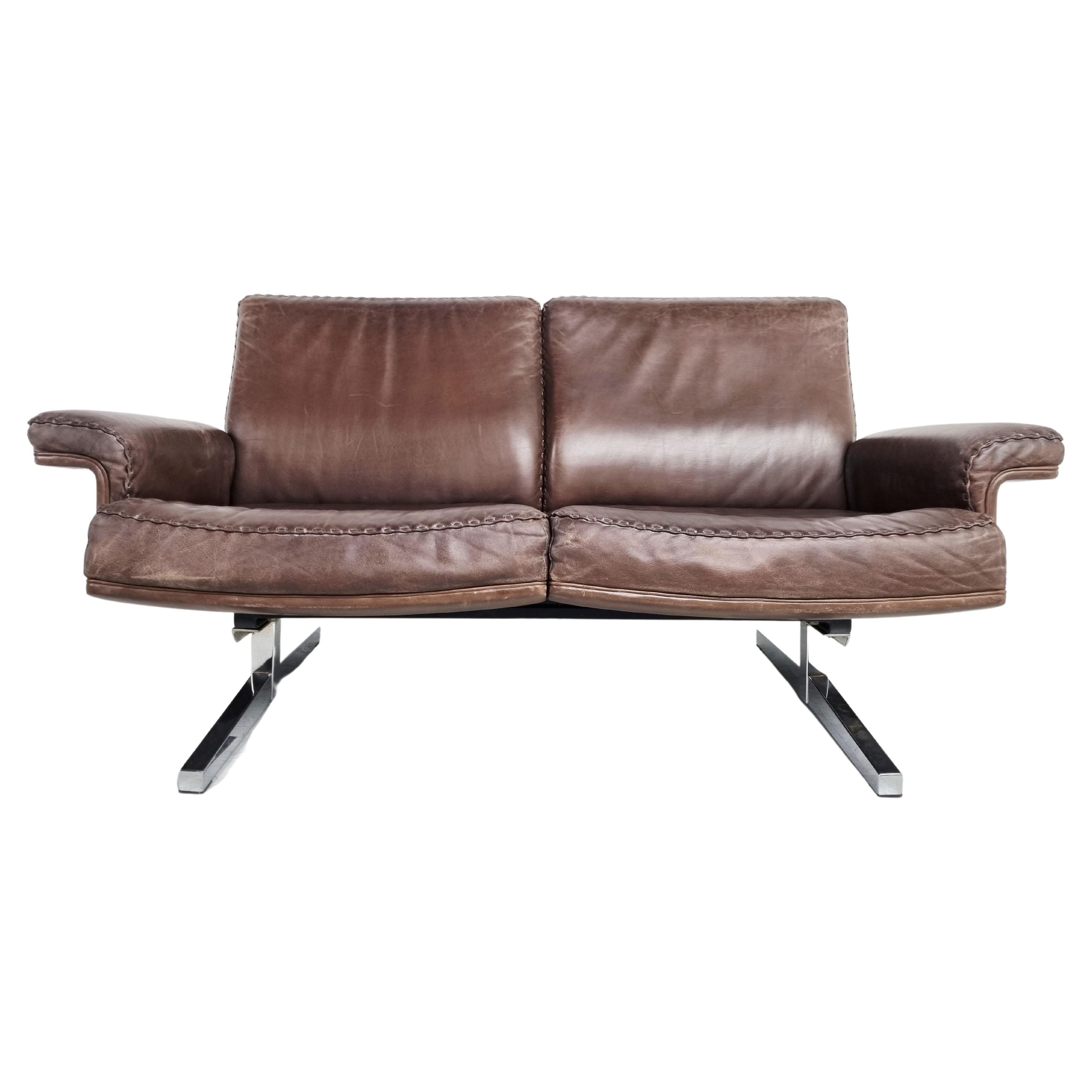 De Sede DS35 Sofa in Brown Leather, 1970s