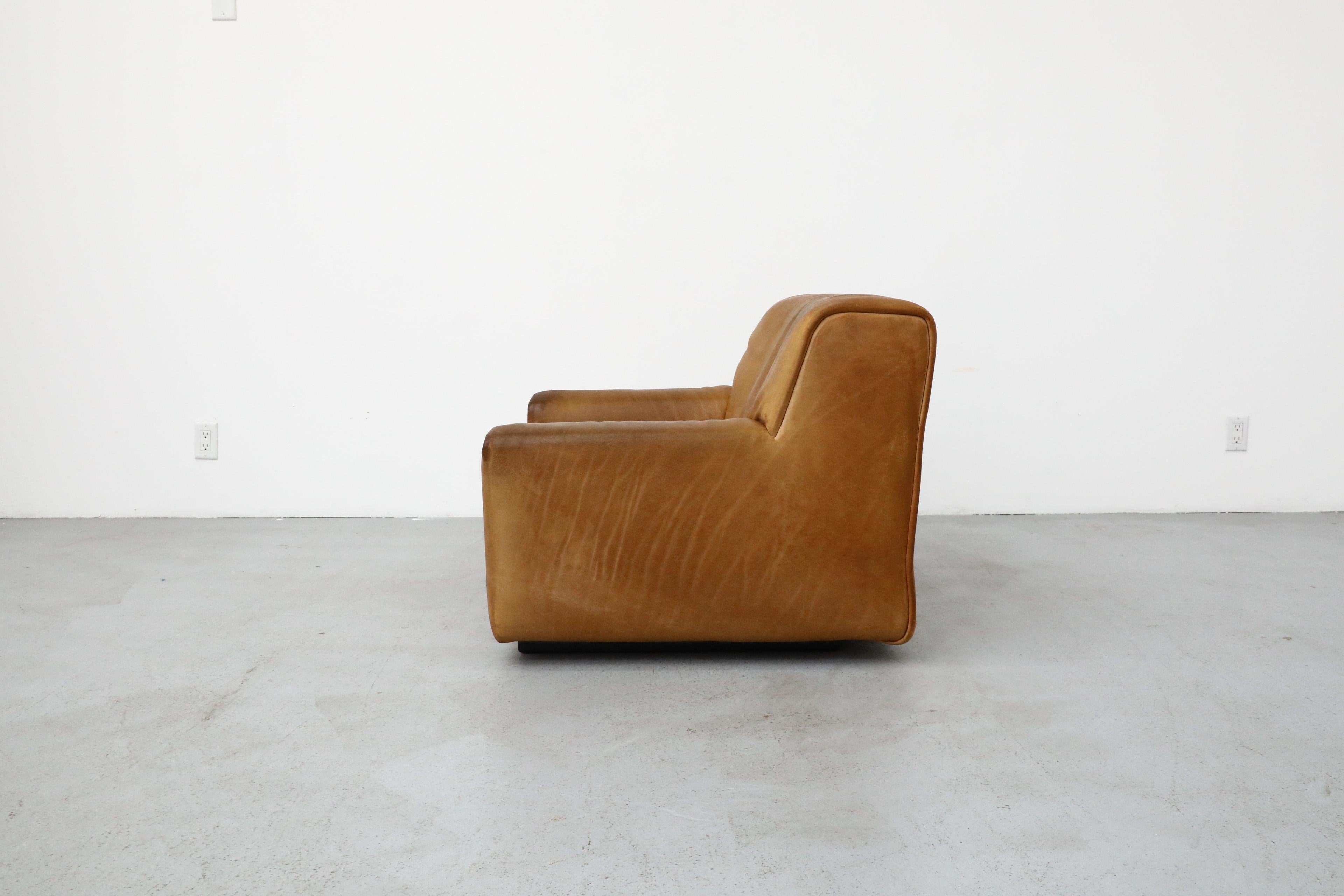 Mid-Century Modern De Sede DS42 Buffalo Leather Lounge Chair in Warm Brown Leather For Sale