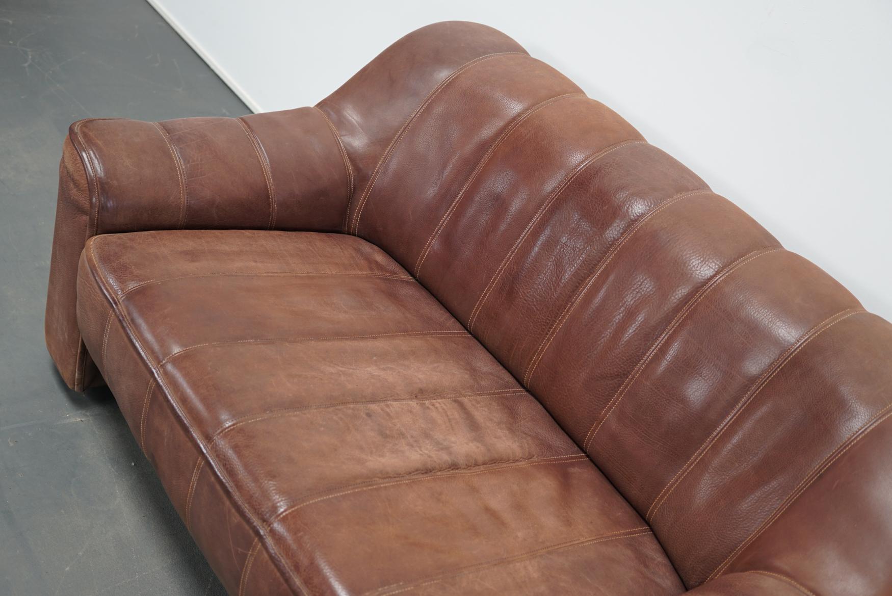 De Sede DS44 Leather Two-Seat Sofa 2