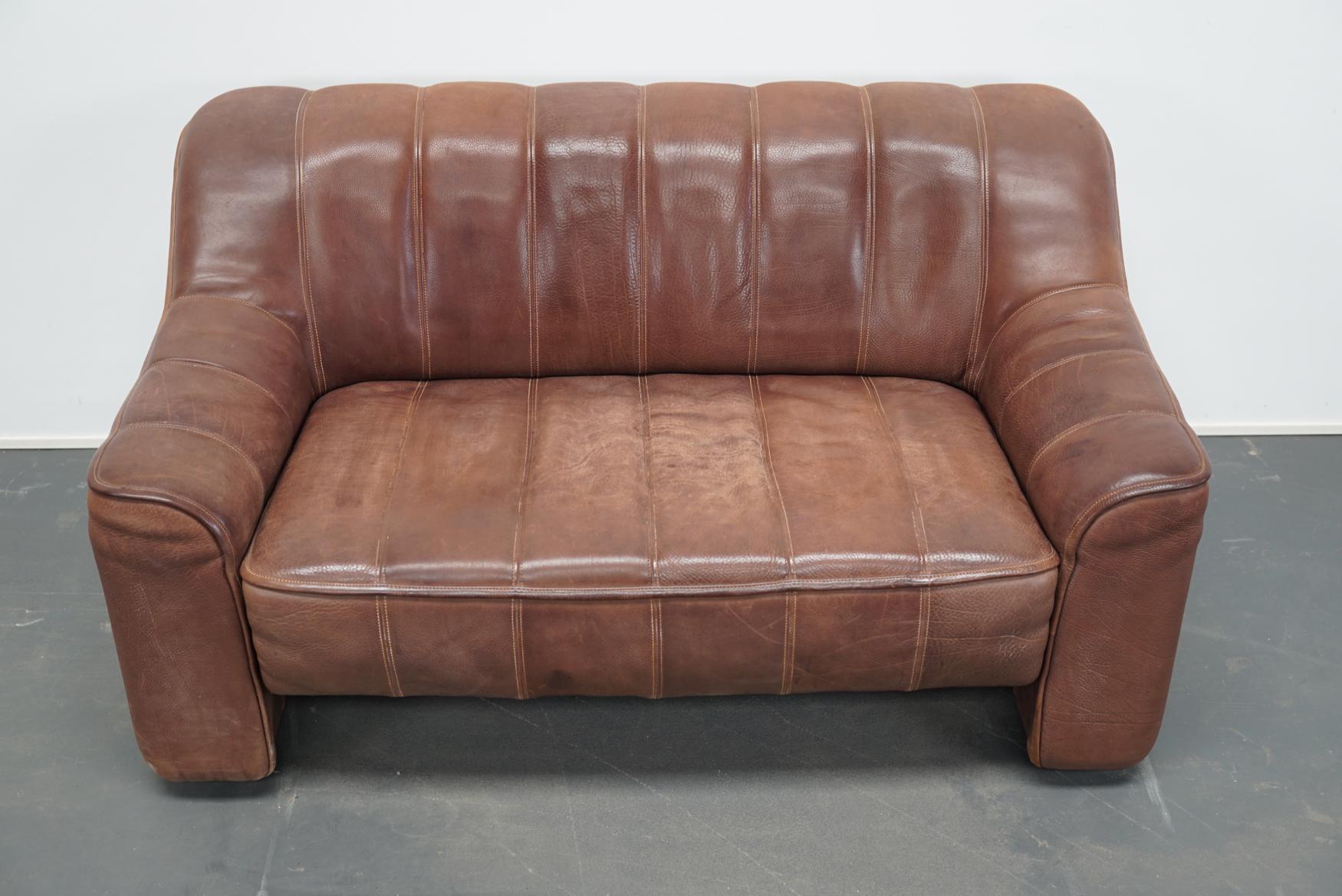 De Sede DS44 Leather Two-Seat Sofa 3