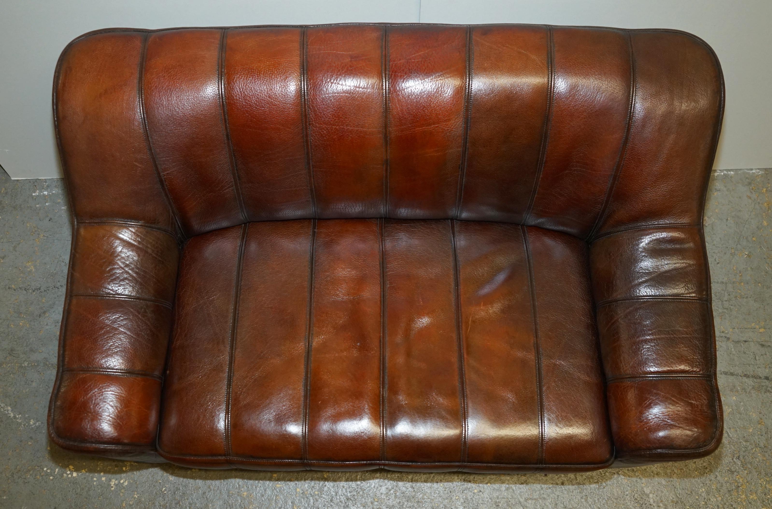 DE SEDE DS44 RECLINiNG CUIR BUFALO NECK BROWN PAIR OF ARMCHAIRS & SOFA SUITE en vente 8