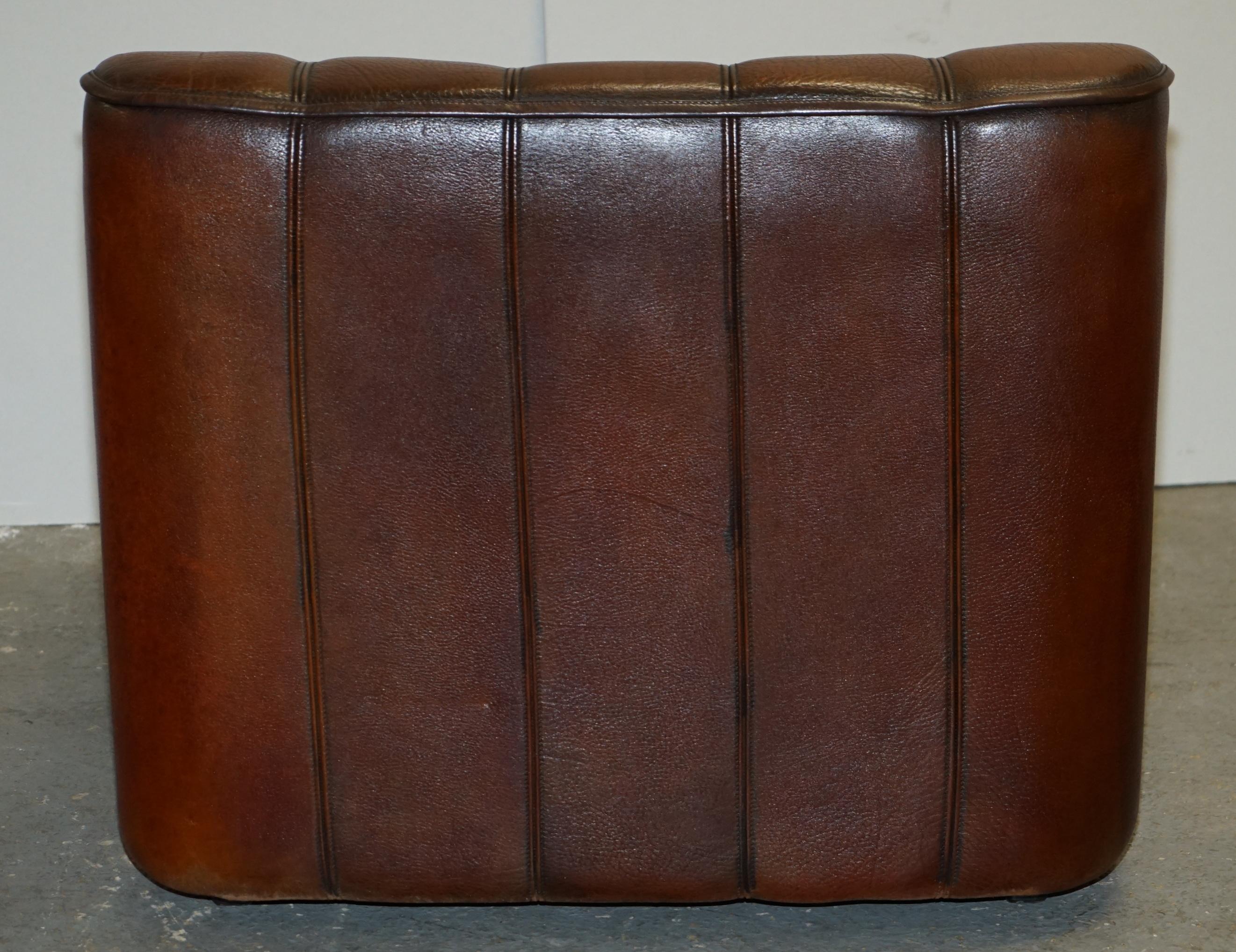DE SEDE DS44 RECLINiNG CUIR BUFALO NECK BROWN PAIR OF ARMCHAIRS & SOFA SUITE en vente 1