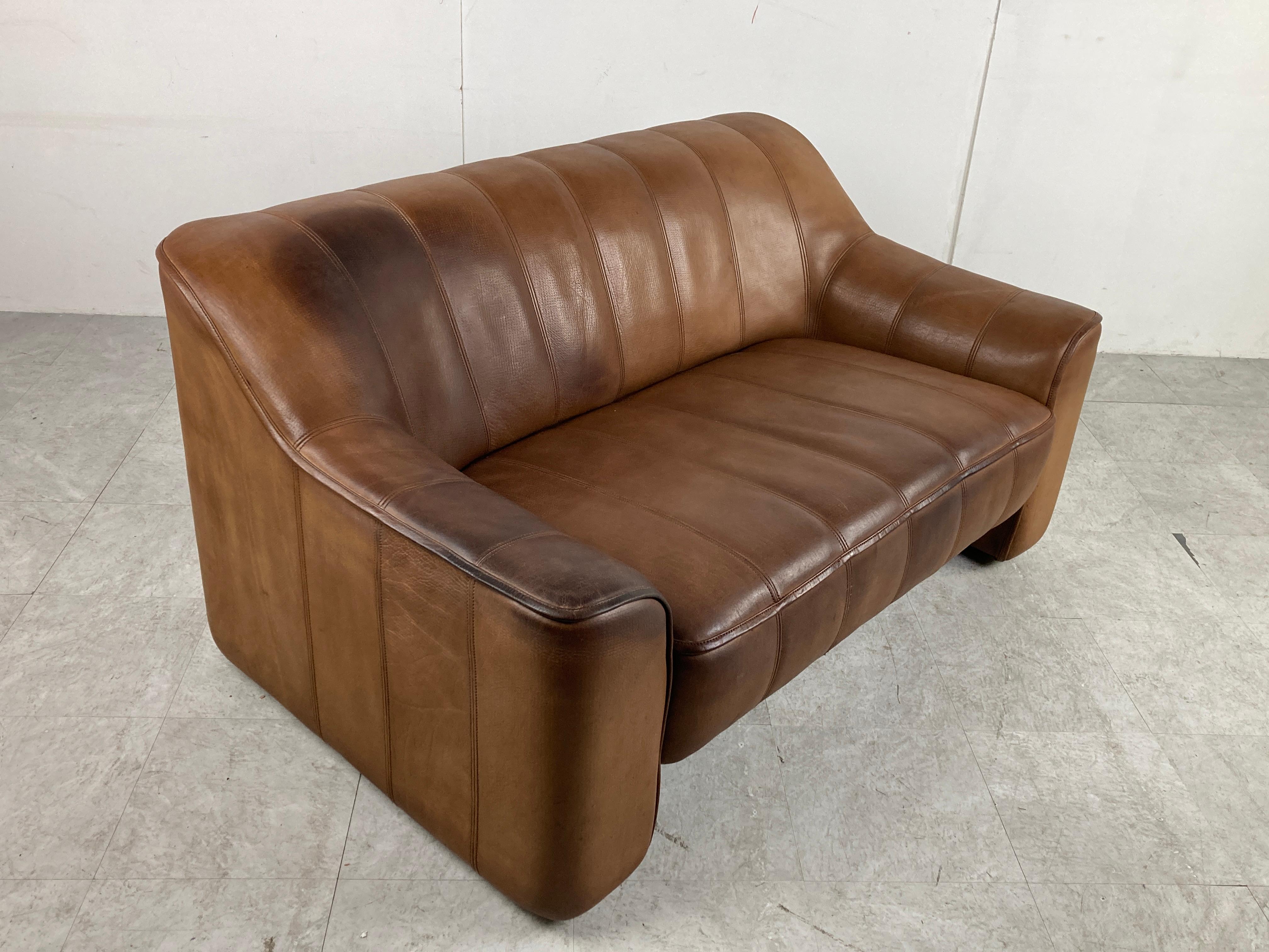 Leather De Sede DS44 sofa, 1960s For Sale