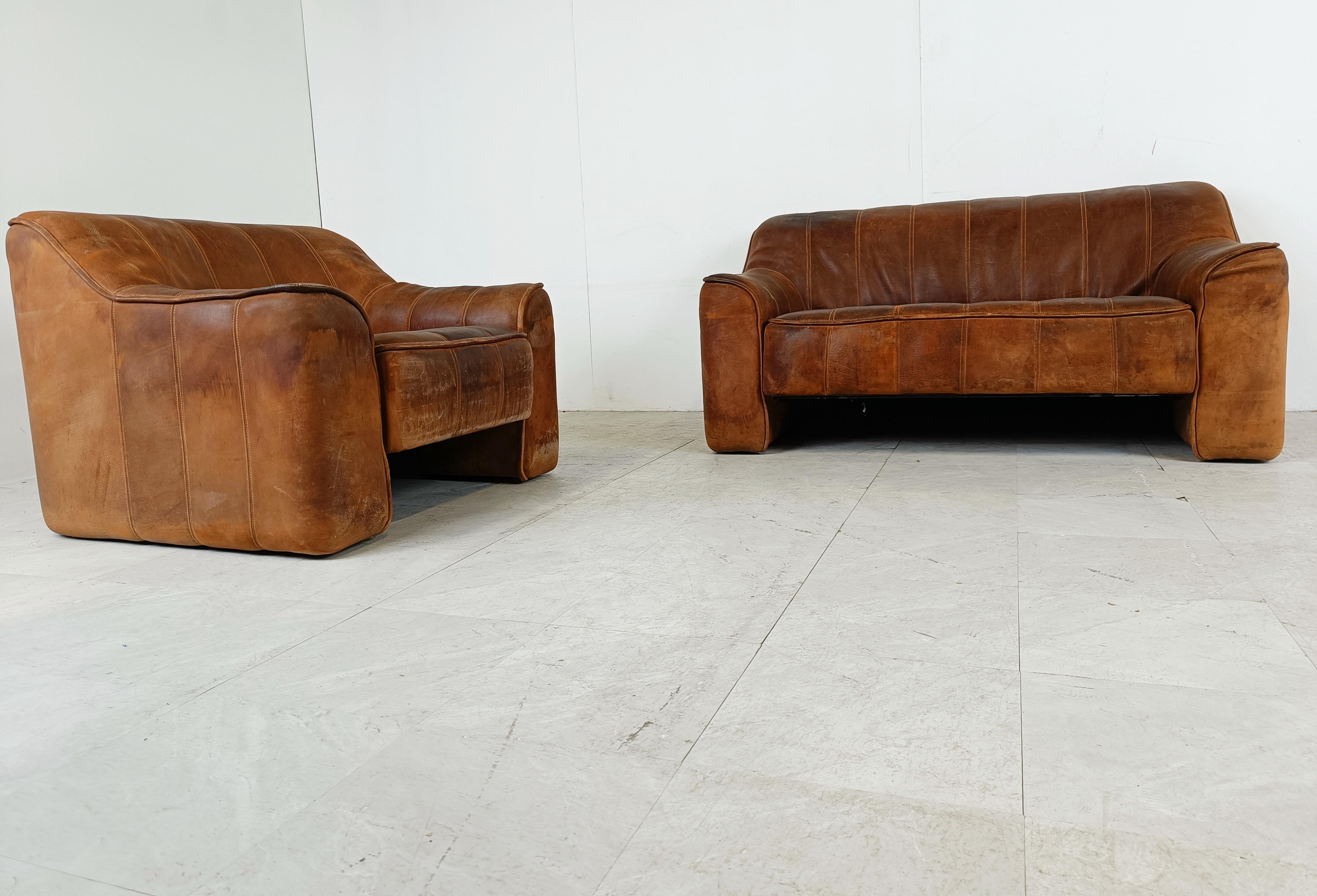 De Sede DS44 sofa set, 1960s  In Good Condition In HEVERLEE, BE