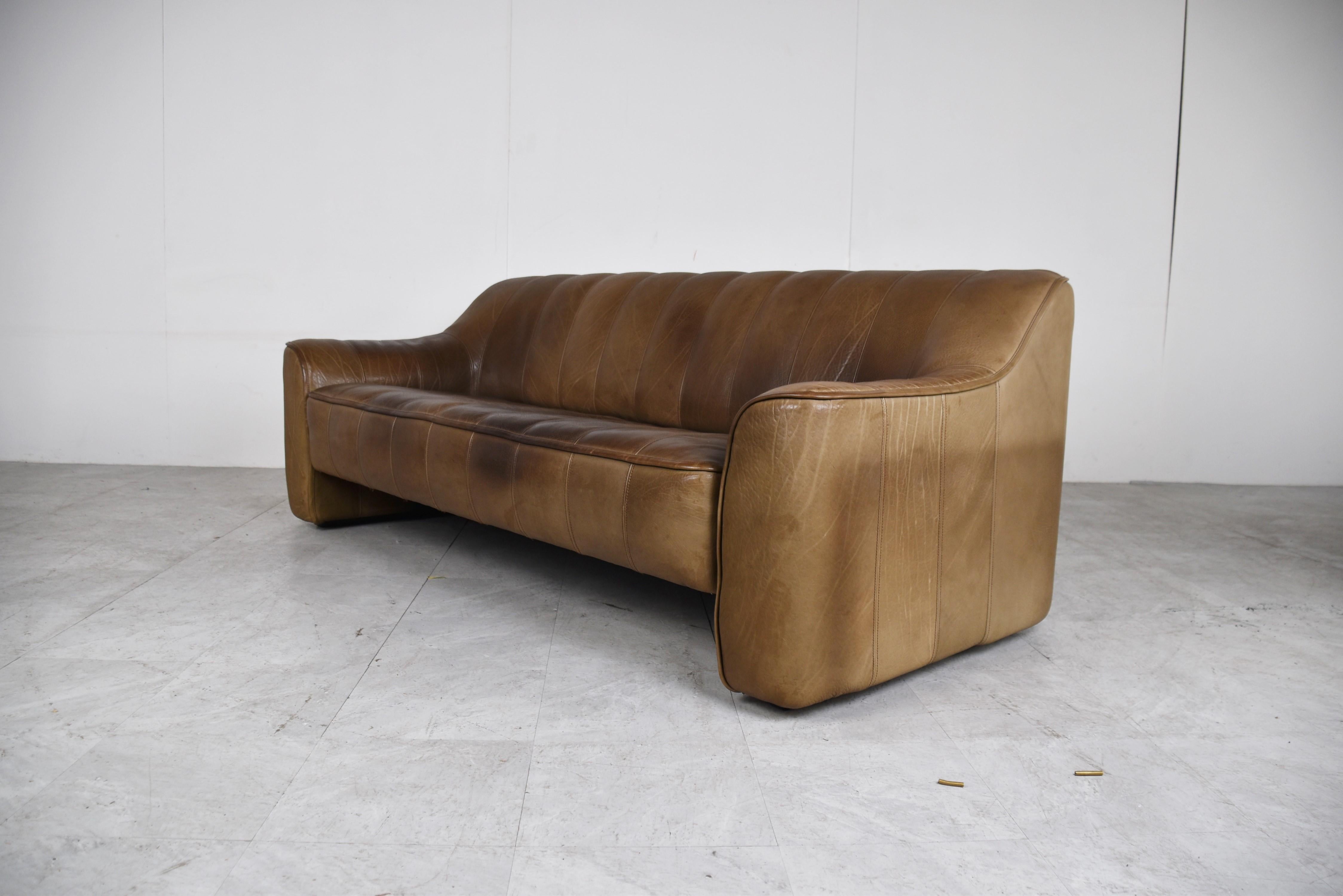 Leather De Sede DS44 sofa set, 1960s For Sale