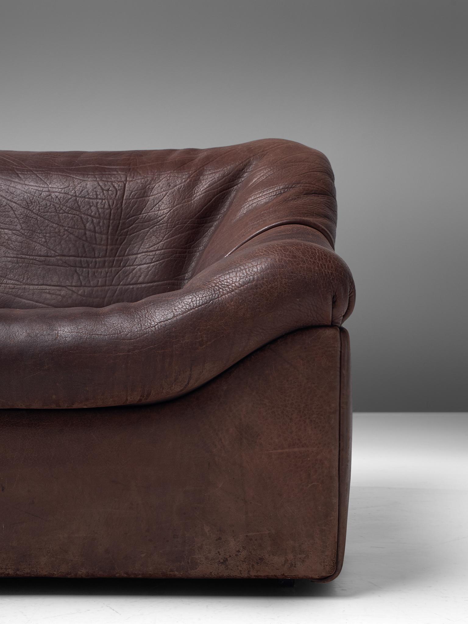 De Sede DS46 Modular Sofa in Brown Leather (Ende des 20. Jahrhunderts)