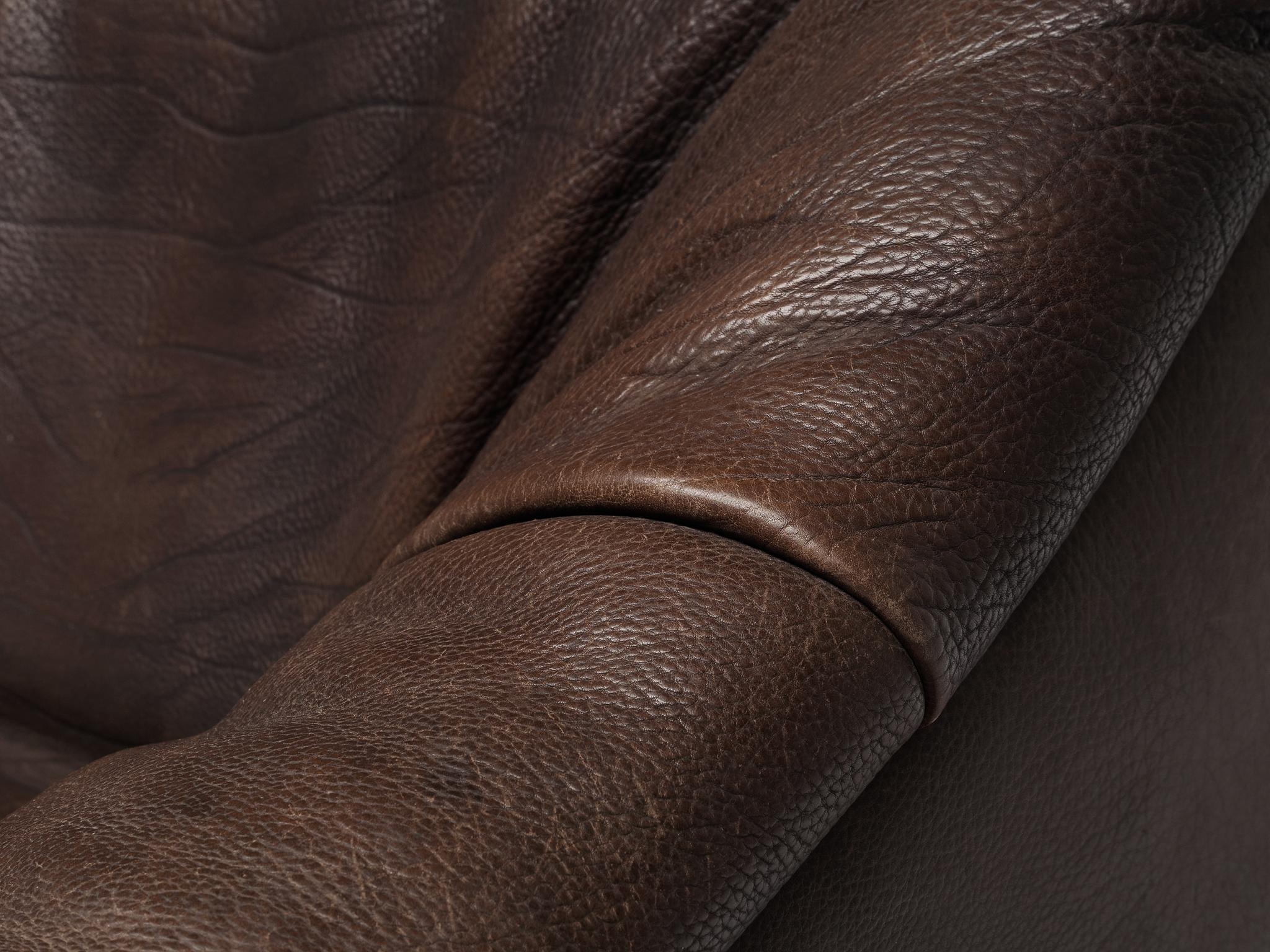 De Sede DS46 Modular Sofa in Brown Leather (Ende des 20. Jahrhunderts)