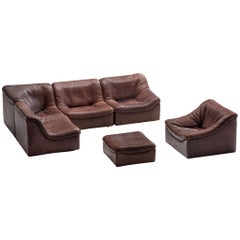 De Sede DS46 Modular Sofa in Brown Leather