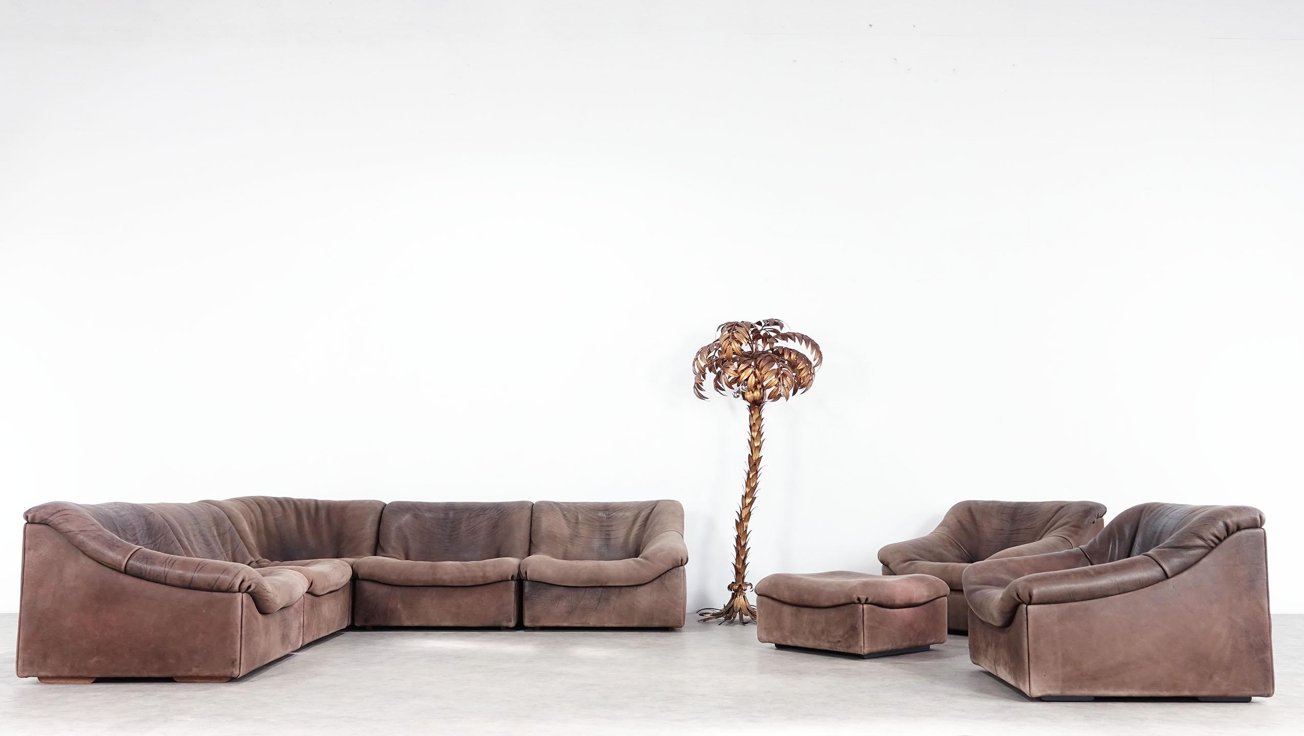 De Sede DS46 Sectional Sofa in Brown Buffalo Leather 5