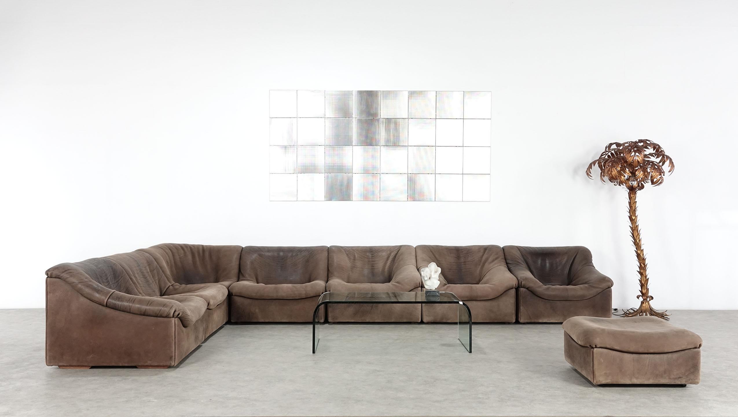 De Sede DS46 Sectional Sofa in Brown Buffalo Leather 9