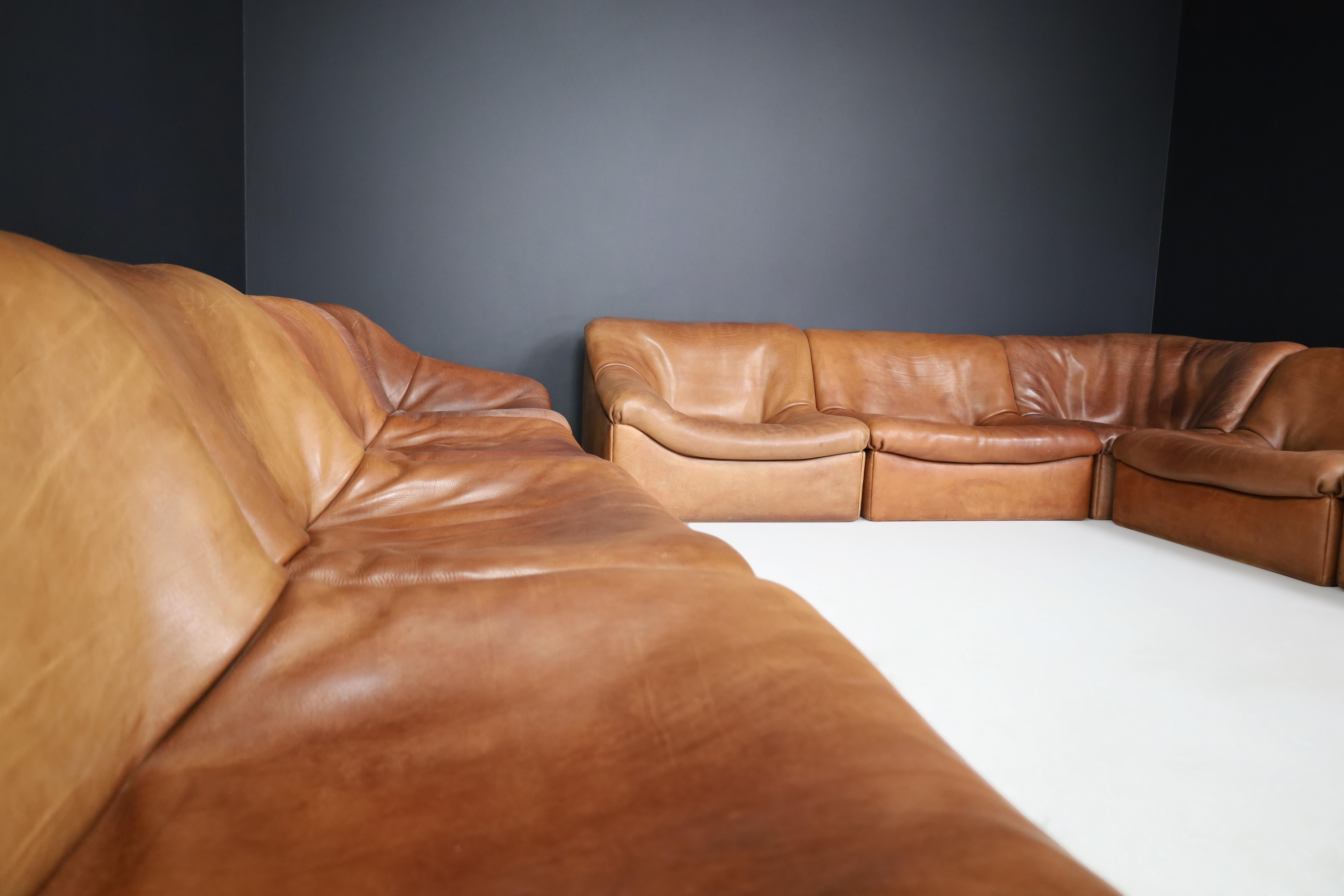Canapé-lit sectionnel De Sede Ds46 en cuir de buffle, Suisse, années 1970 en vente 3