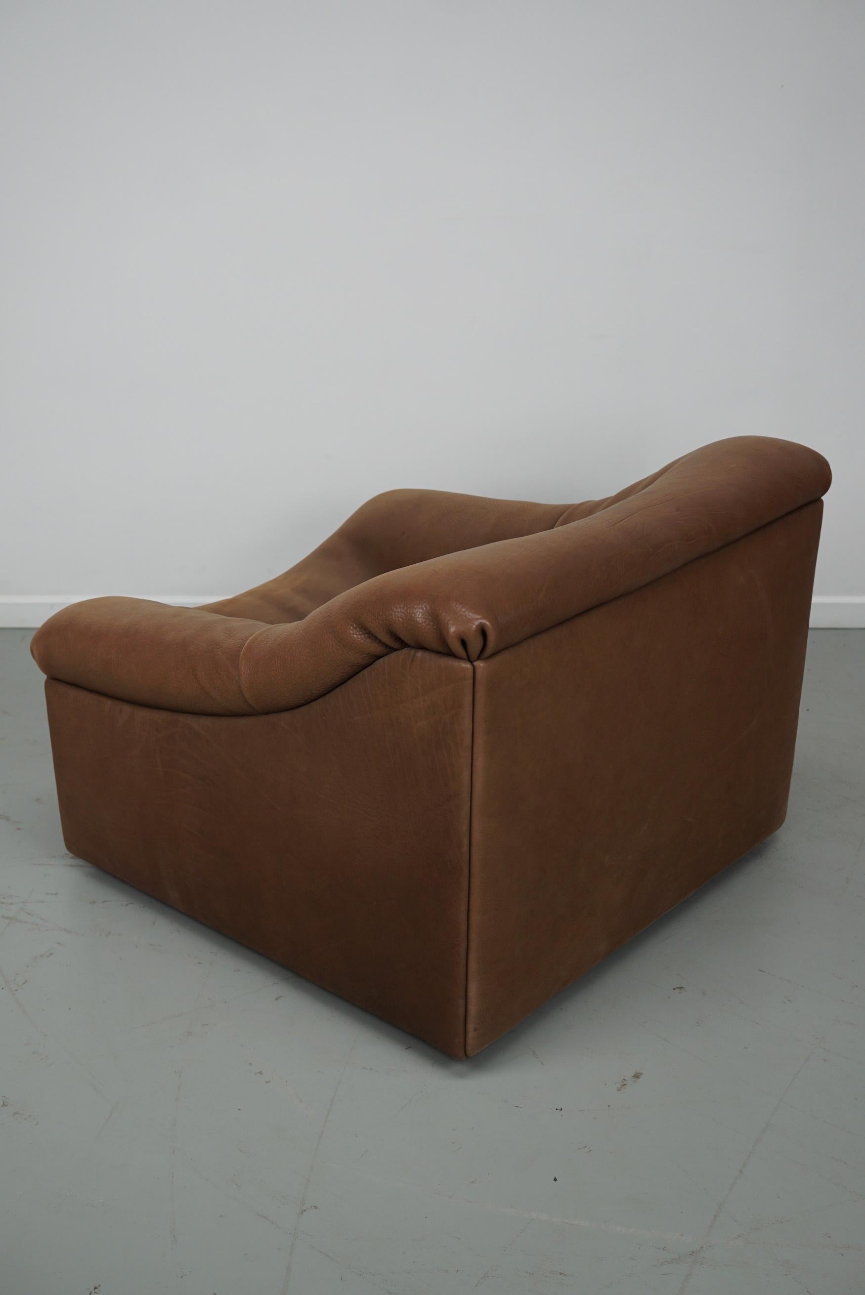 De Sede DS46 Tan / Beige Buffalo Leder-Loungesessel, Schweiz im Angebot 7