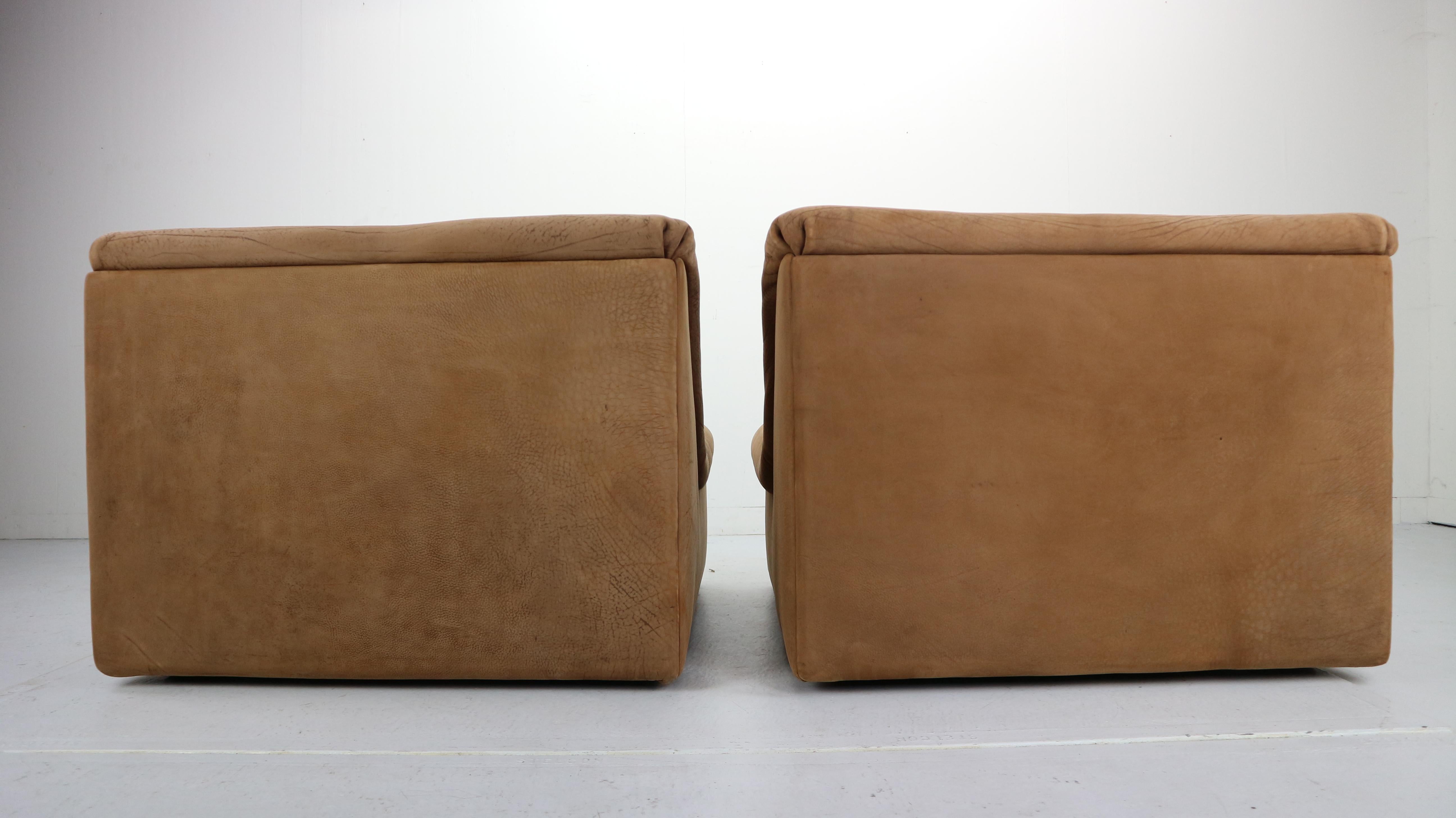 De Sede- DS46 Two-Piece Sectional Sofa in Buffalo Leather, Switzerland, 1970s 2