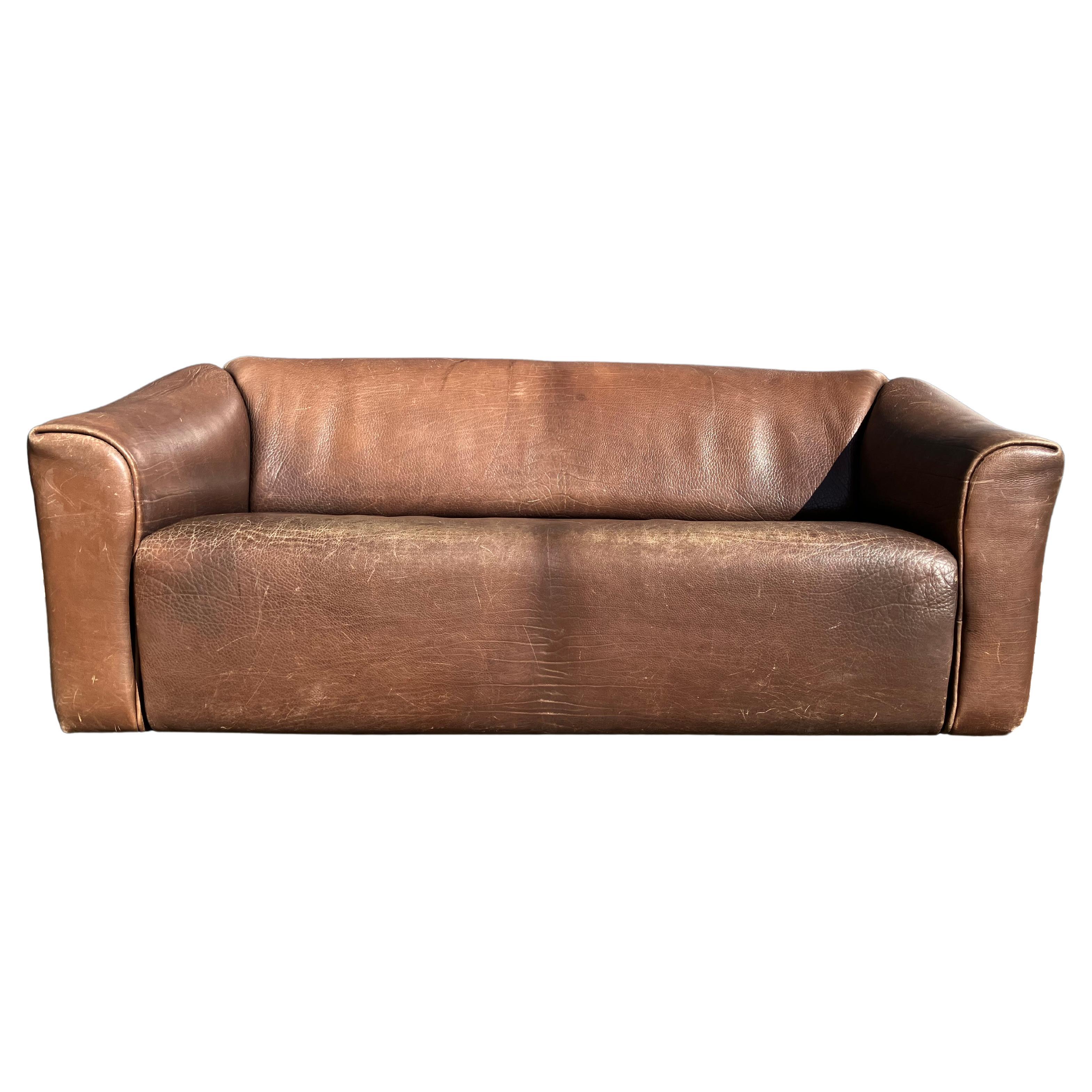 De Sede Ds47 3seater Bull Hide NECK leather Beown