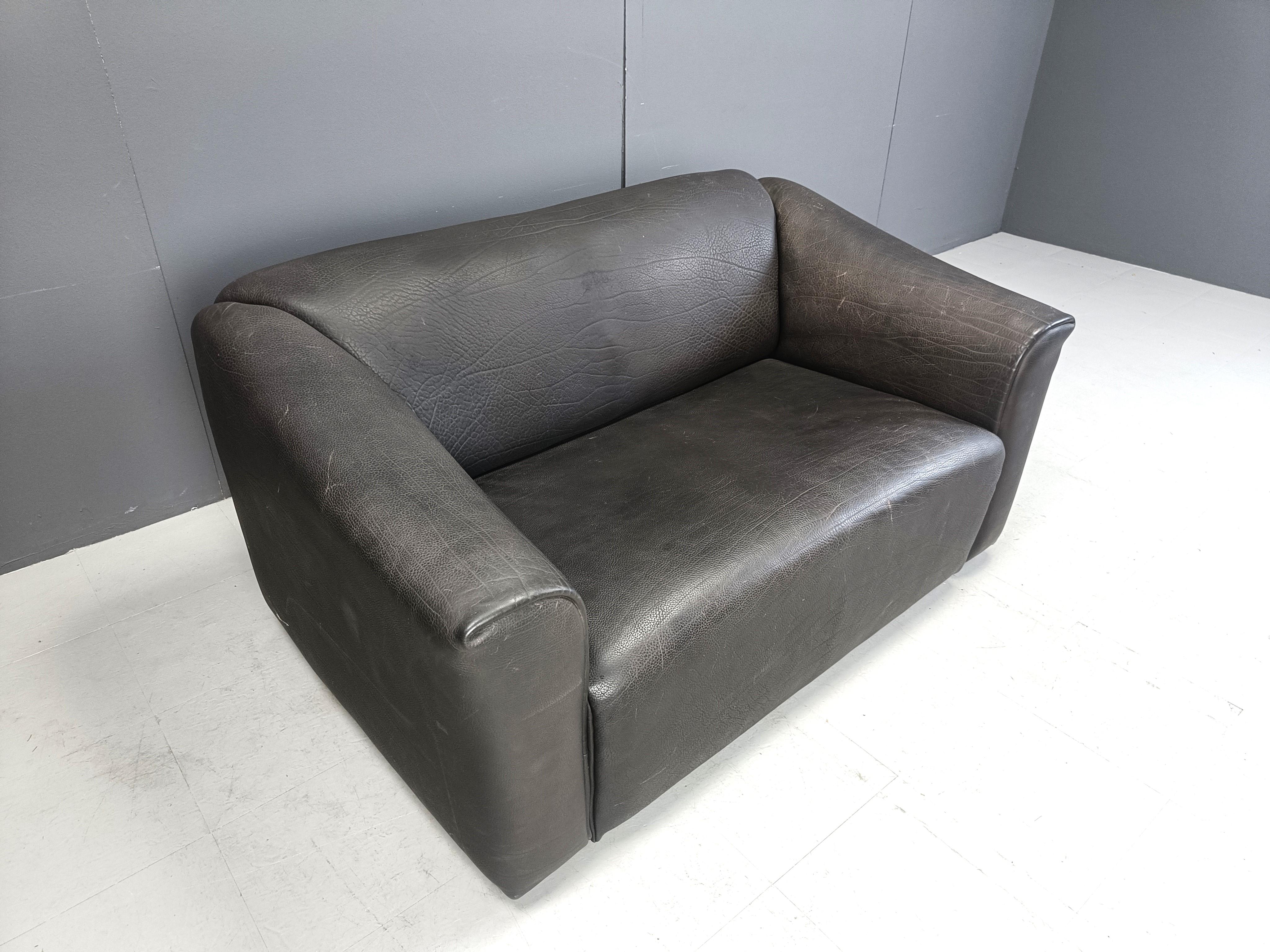 Leather De Sede DS47 sofa, 1960s