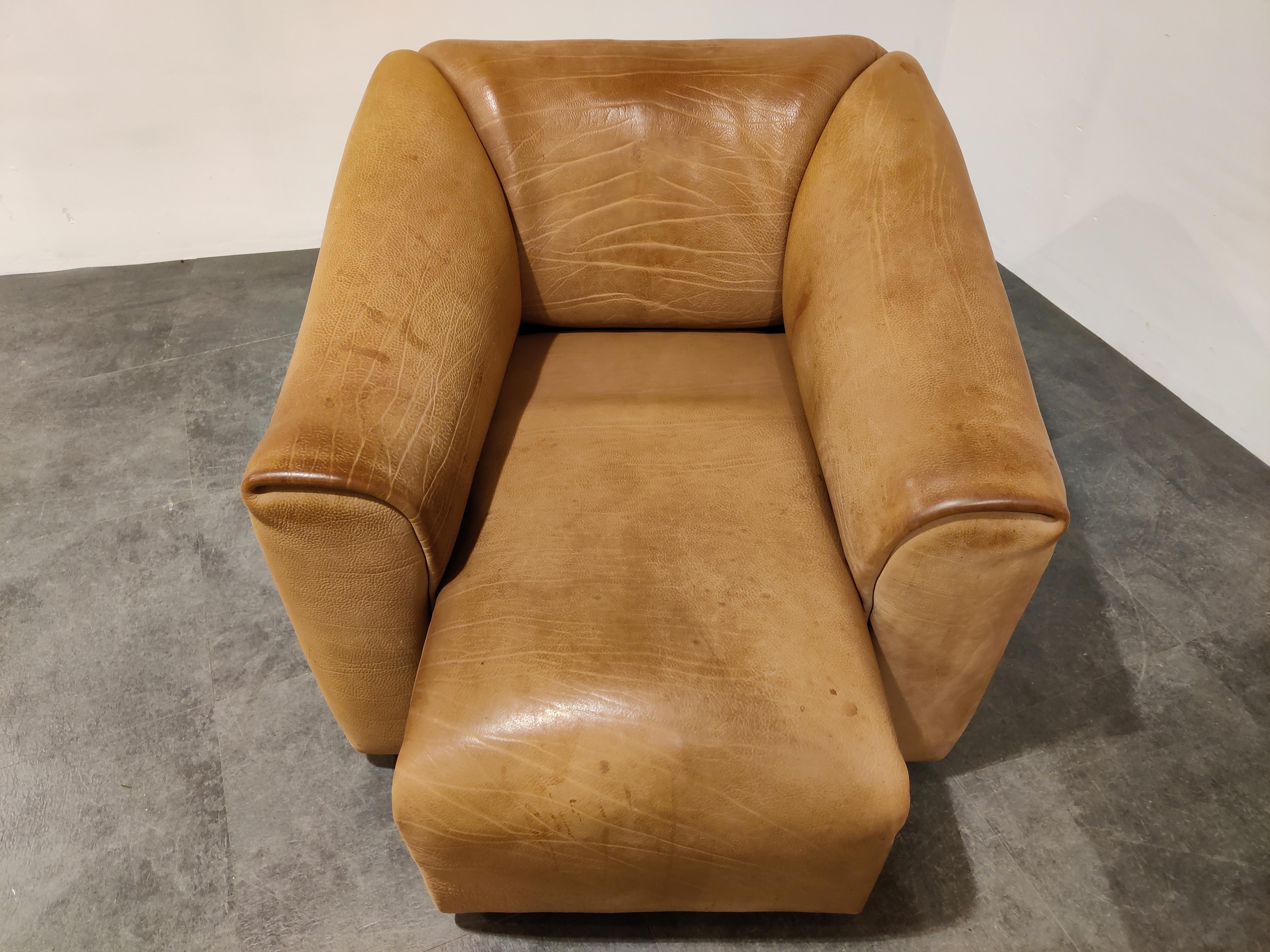 Leather De Sede DS47 Sofa Set, 1960s