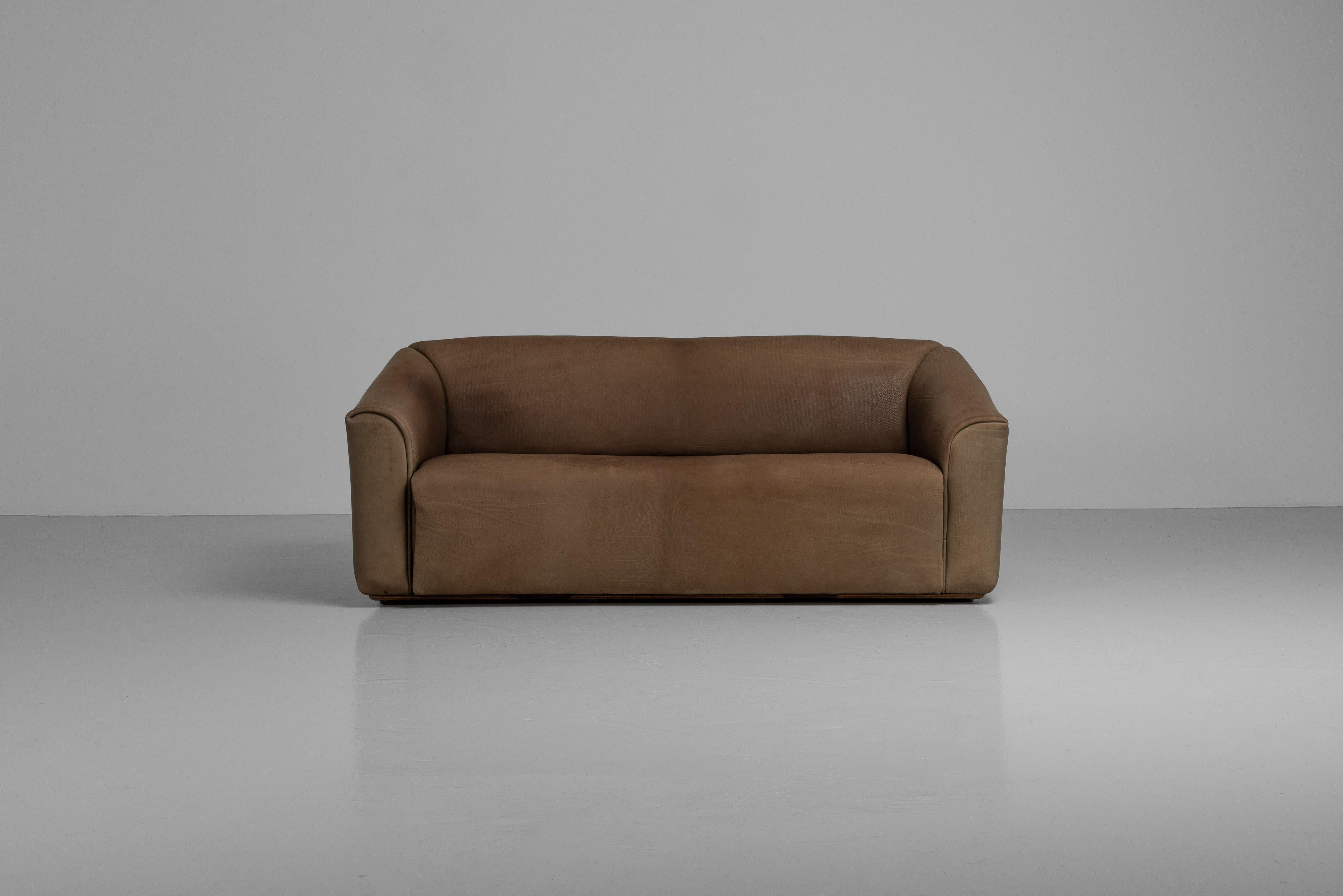 De Sede DS47 Sofa-Set aus Büffelleder, Schweiz 1970 im Angebot 7