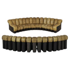 De Sede DS600 'Nonstop' 30-Piece Sectional Sofa Set, Curry Nappa Leather