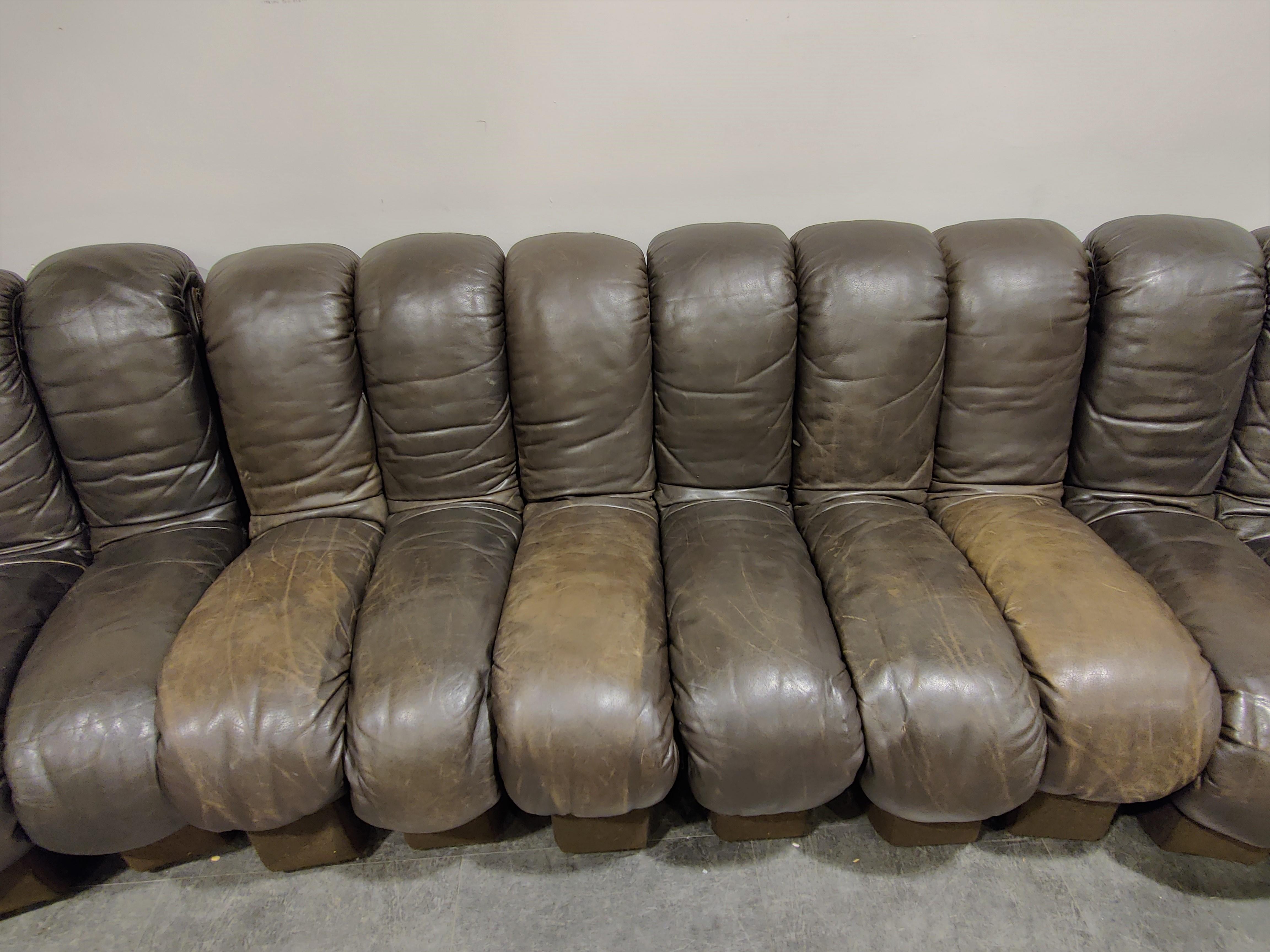 Late 20th Century De Sede DS600 Sofa in Brown Leather, 1970s