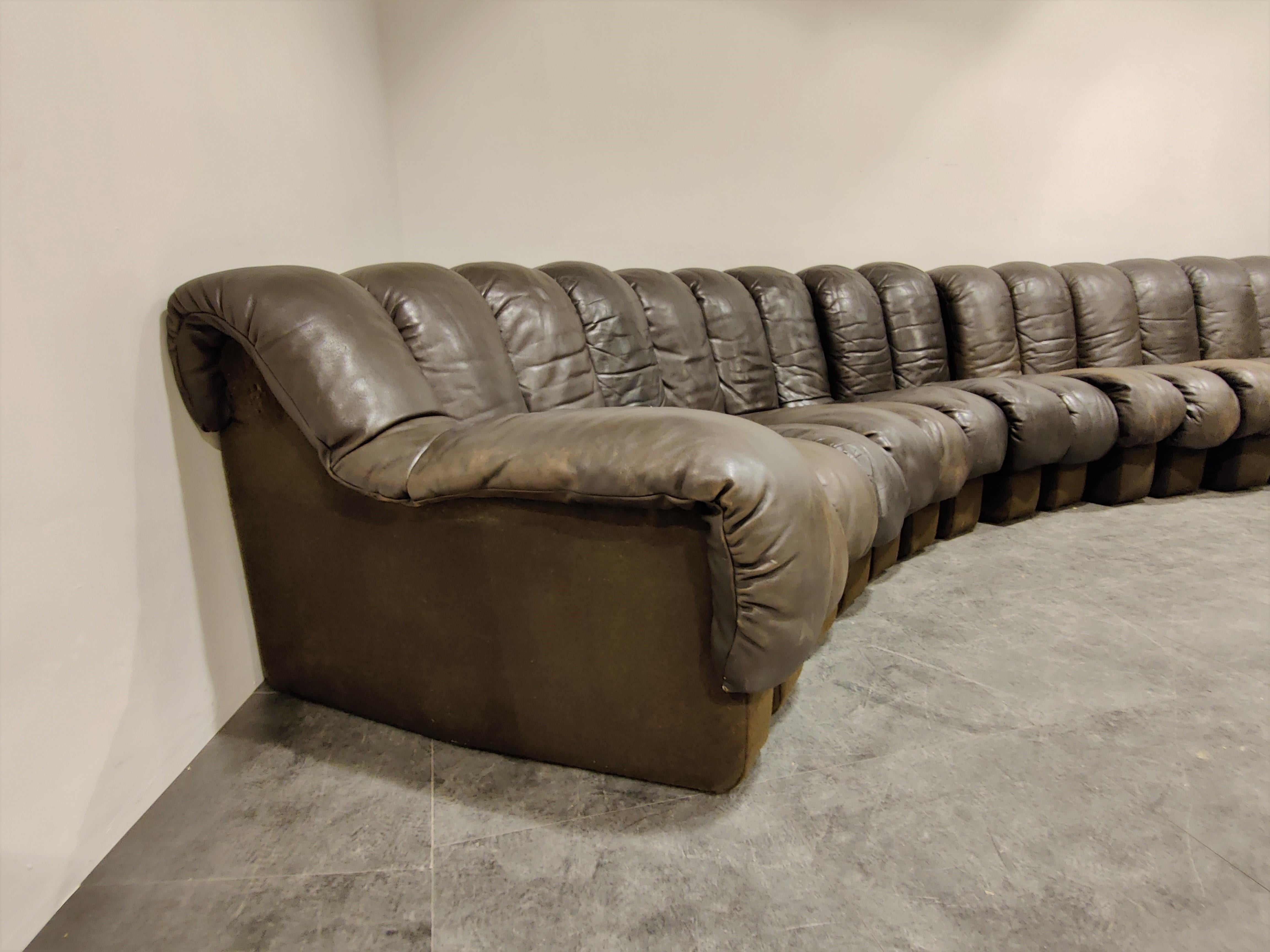 De Sede DS600 Sofa in Brown Leather, 1970s 2