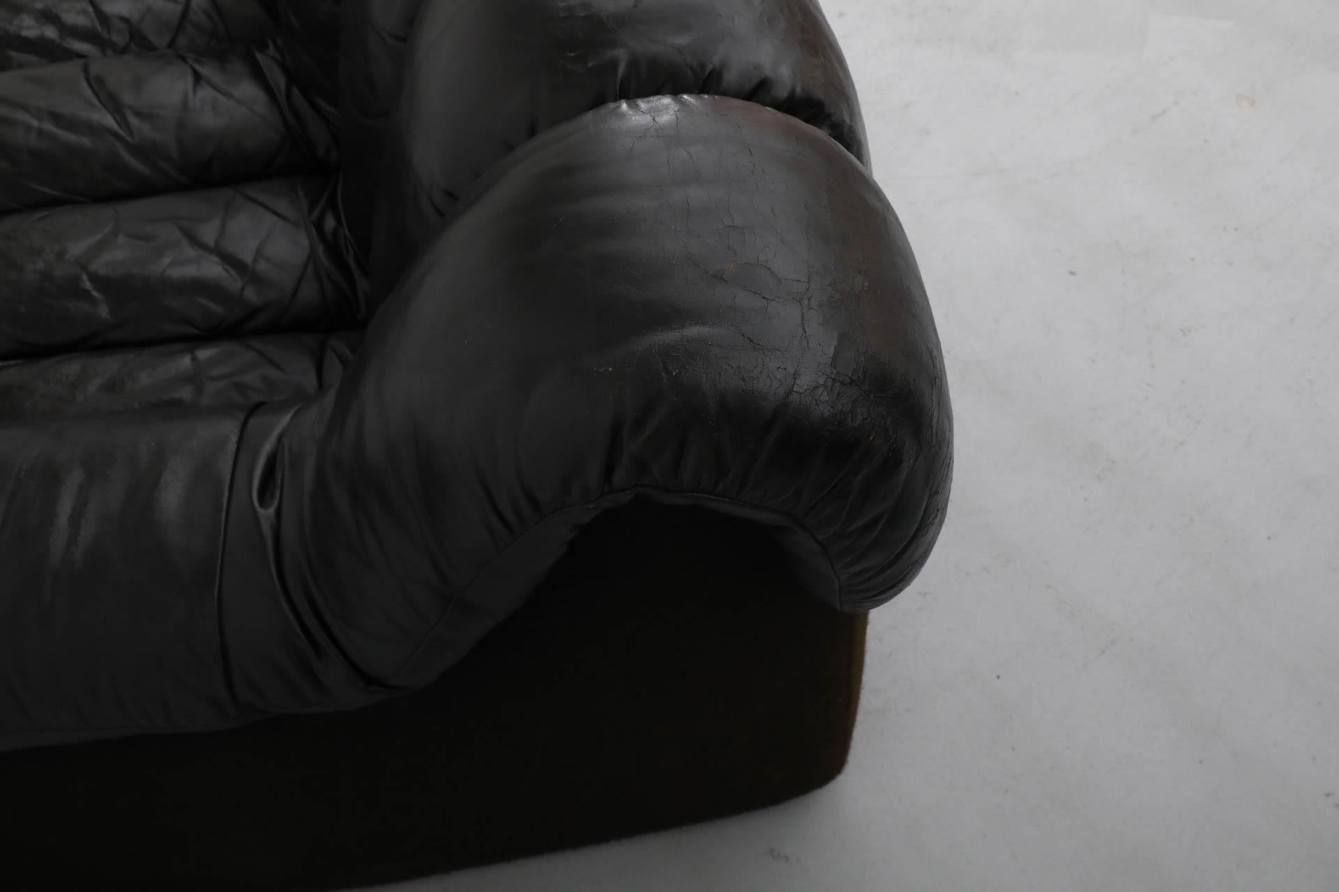 De Sede DS600 Ueli Berger Schwarzes 14teiliges Sofa „ Non-Stop“ aus Leder 5