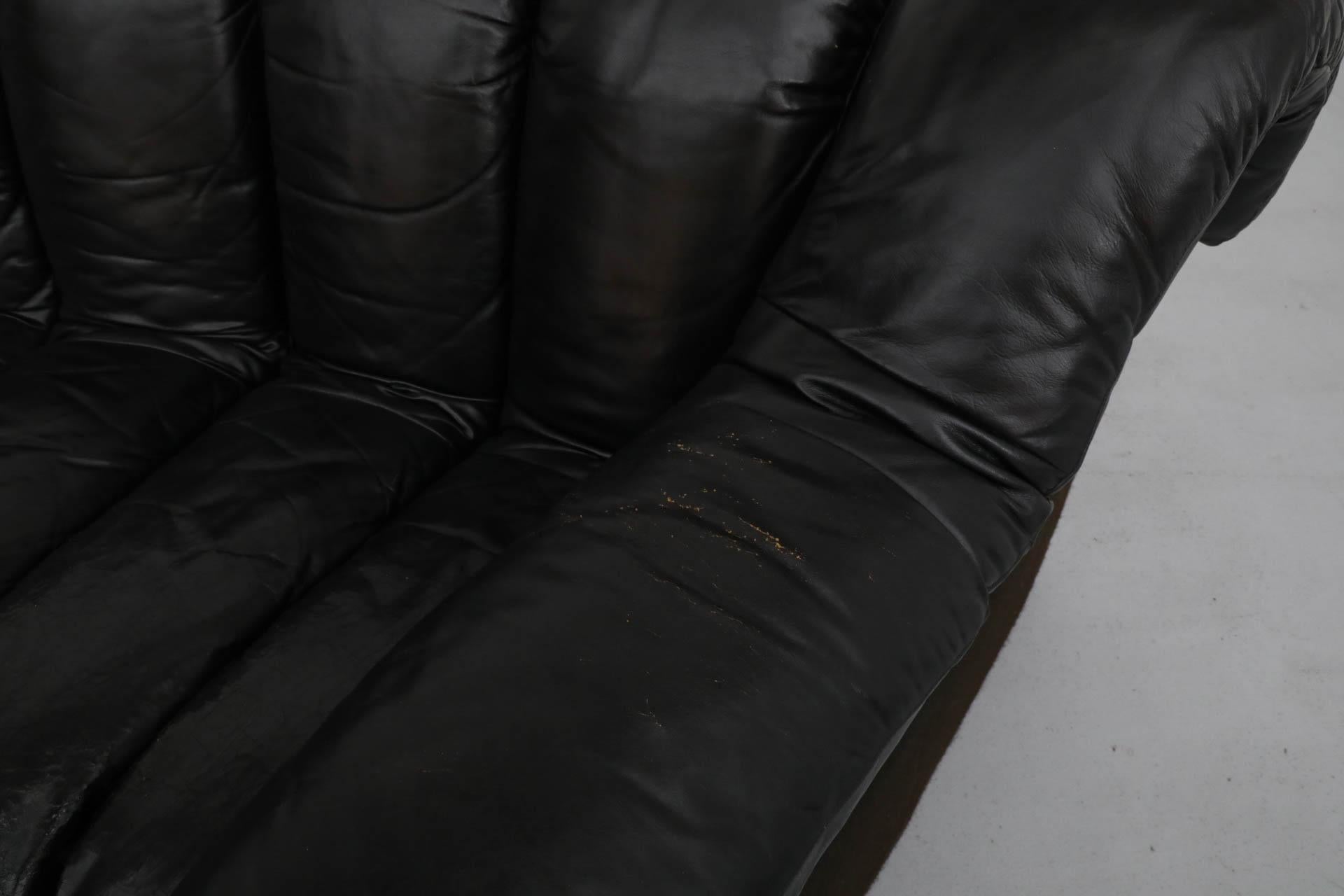 De Sede DS600 Ueli Berger Schwarzes 14teiliges Sofa „ Non-Stop“ aus Leder 7