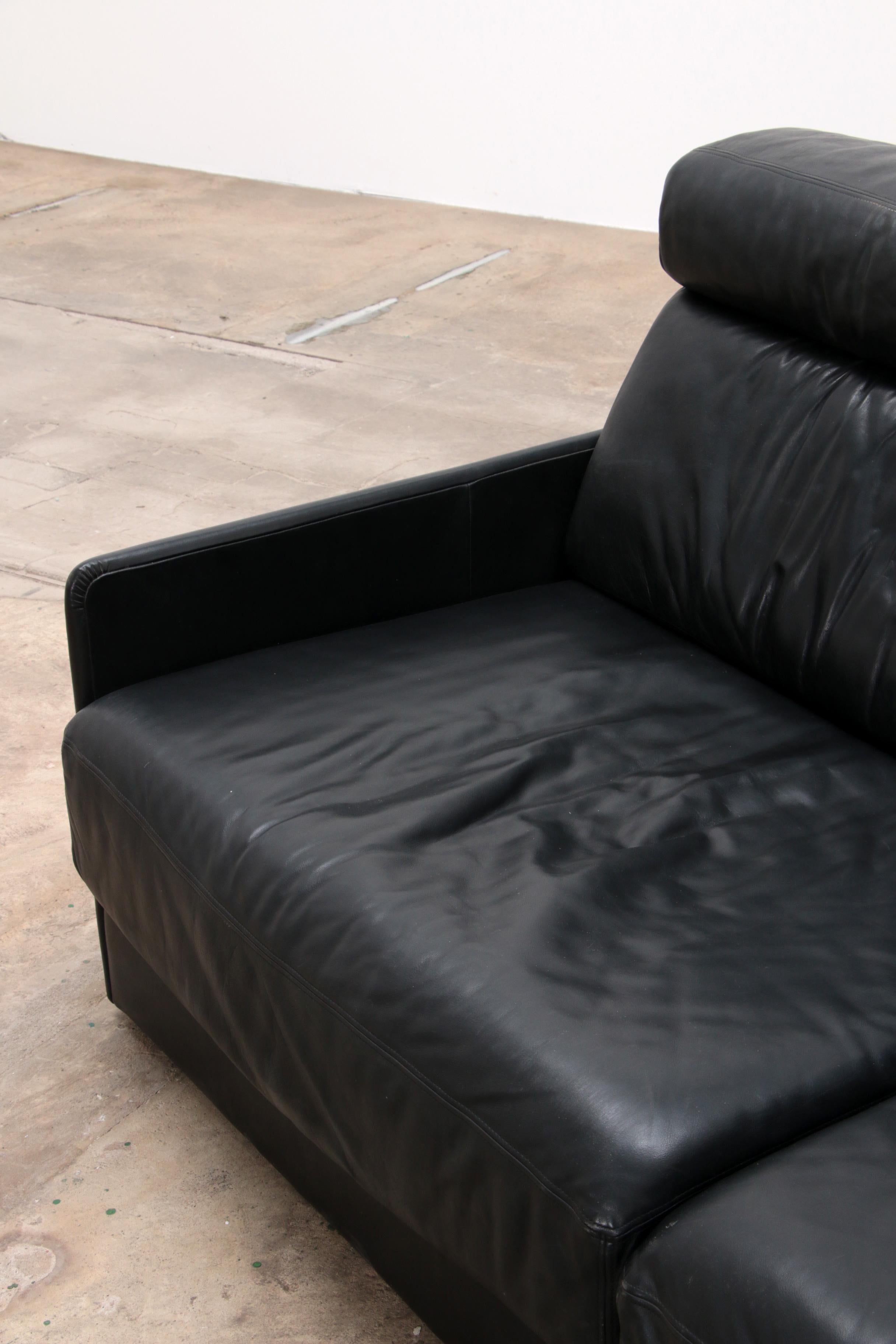 De Sede DS76 Sofa Bed in Black Upholstery by De Sede Design Team 8