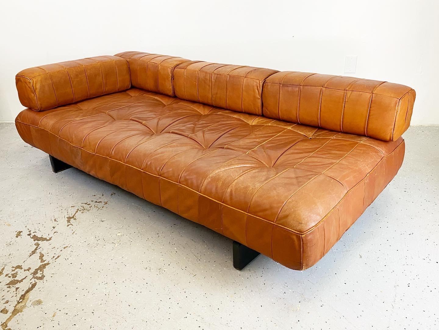 Mid-Century Modern De Sede DS80 Patchwork Leather Daybed