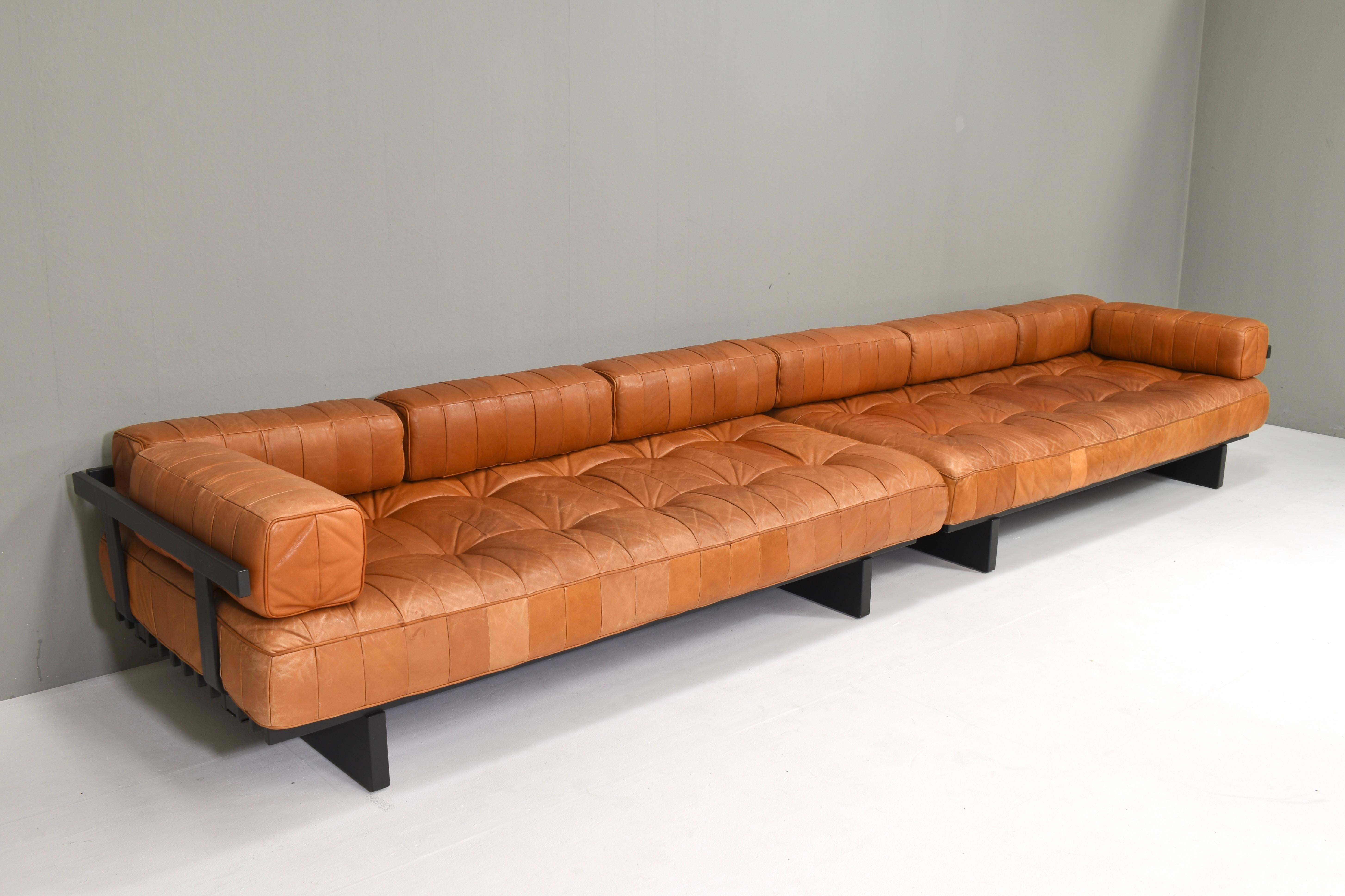 De Sede DS80 Tagesbett Sofas aus cognacbraunem Leder in Cognacbraun - Schweiz, 1970er Jahre im Angebot 5