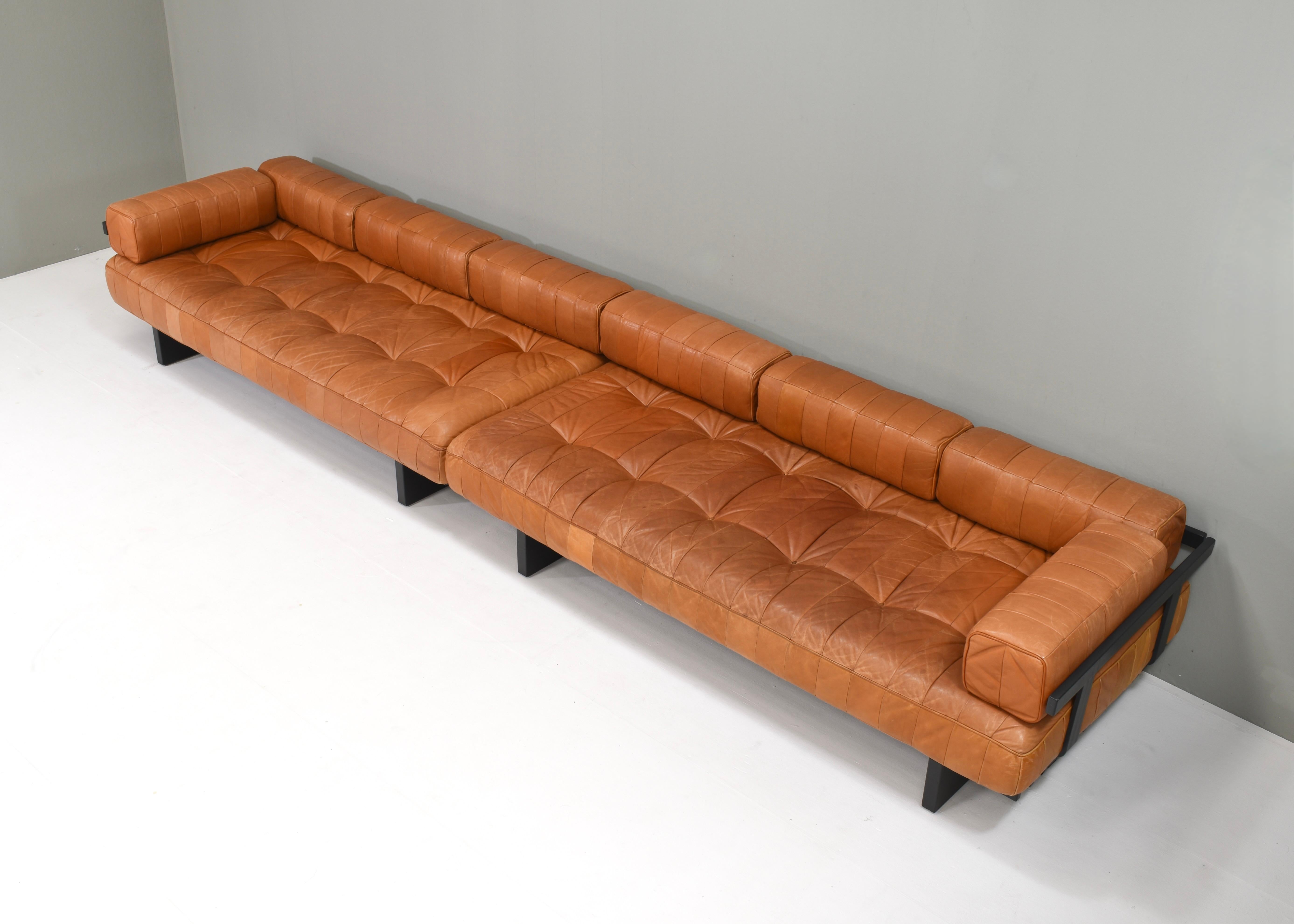 De Sede DS80 Tagesbett Sofas aus cognacbraunem Leder in Cognacbraun - Schweiz, 1970er Jahre im Angebot 6