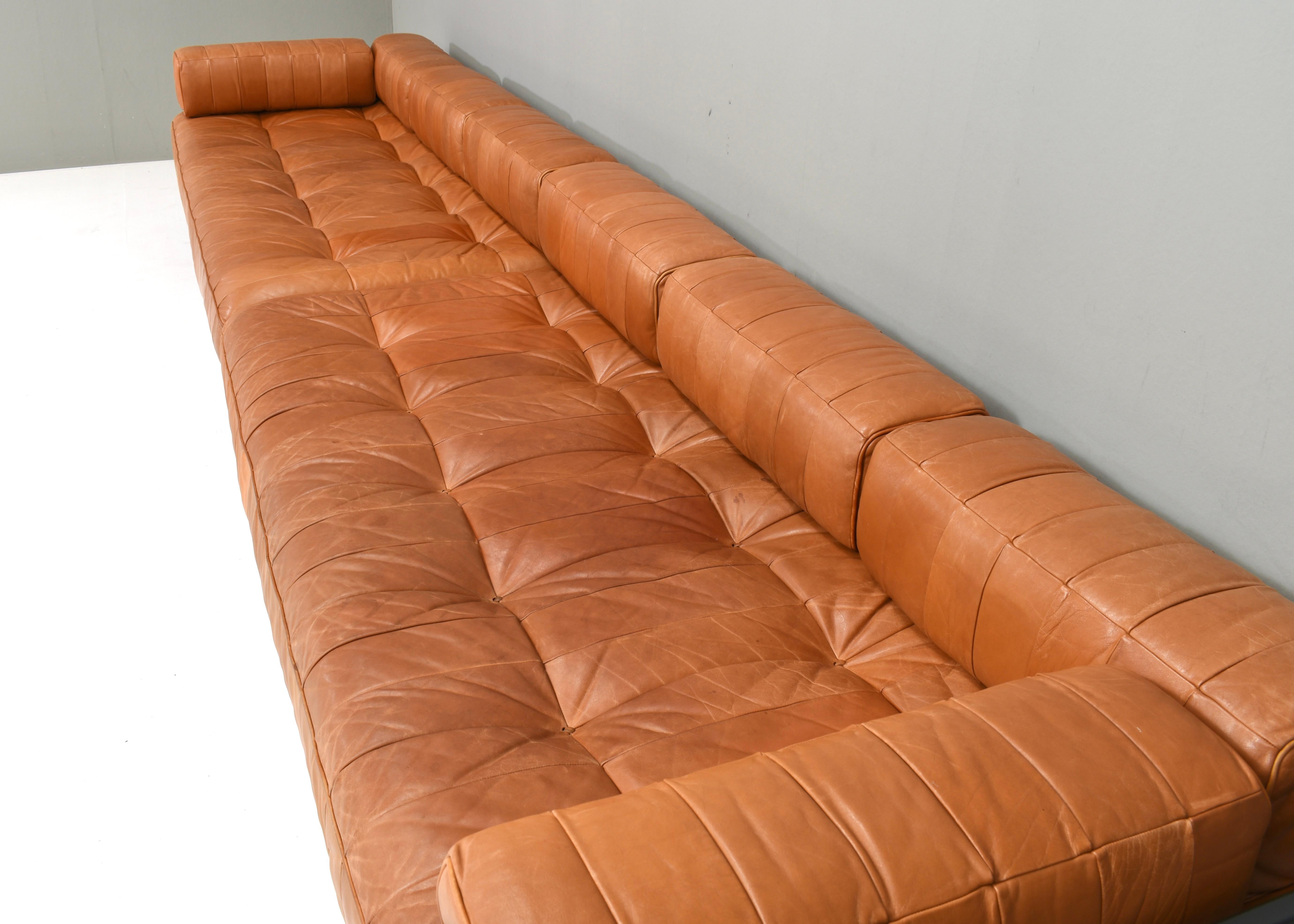 De Sede DS80 Tagesbett Sofas aus cognacbraunem Leder in Cognacbraun - Schweiz, 1970er Jahre im Angebot 7