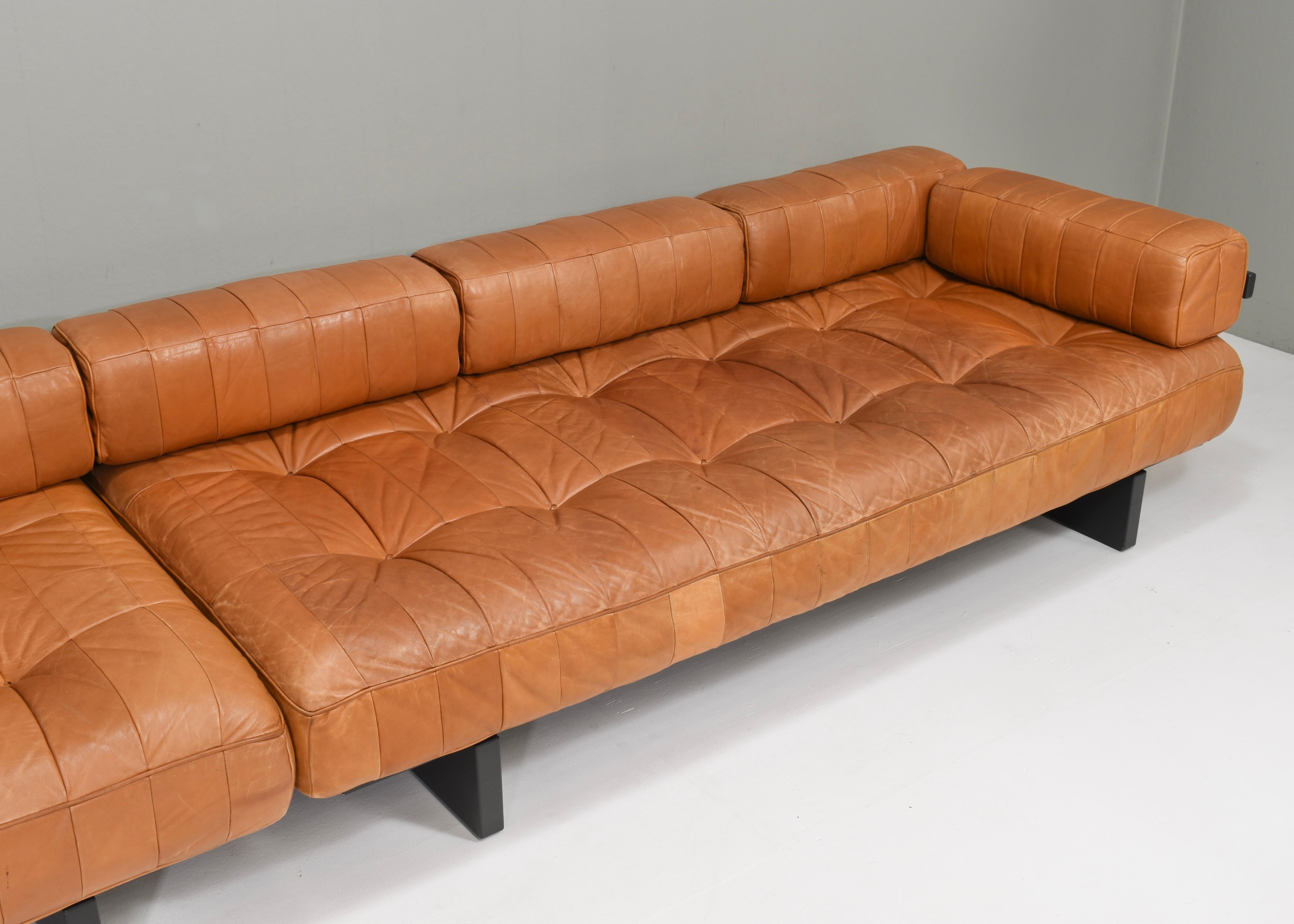 De Sede DS80 Tagesbett Sofas aus cognacbraunem Leder in Cognacbraun - Schweiz, 1970er Jahre im Angebot 8