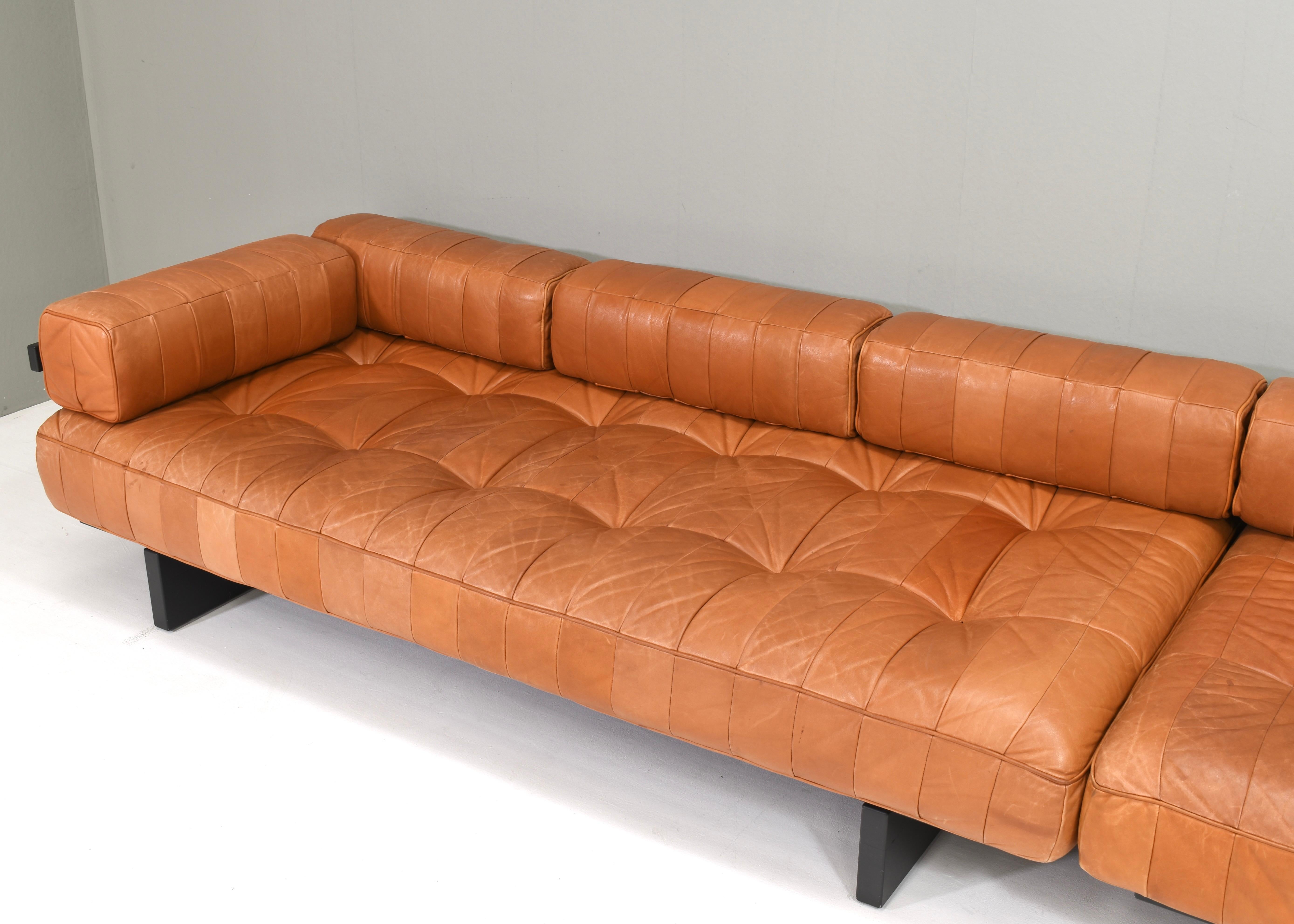 De Sede DS80 Tagesbett Sofas aus cognacbraunem Leder in Cognacbraun - Schweiz, 1970er Jahre im Angebot 9