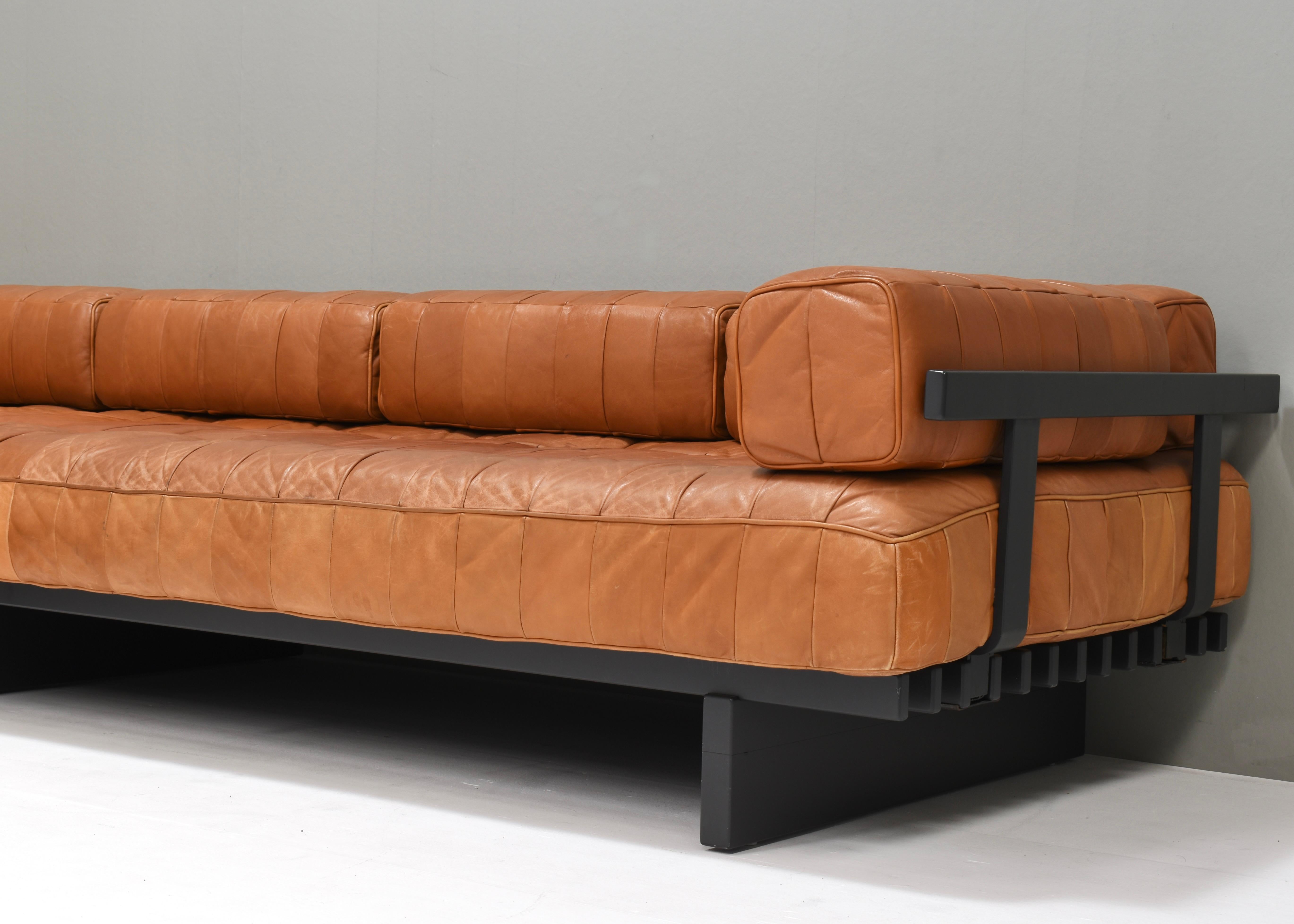 De Sede DS80 Tagesbett Sofas aus cognacbraunem Leder in Cognacbraun - Schweiz, 1970er Jahre im Angebot 13