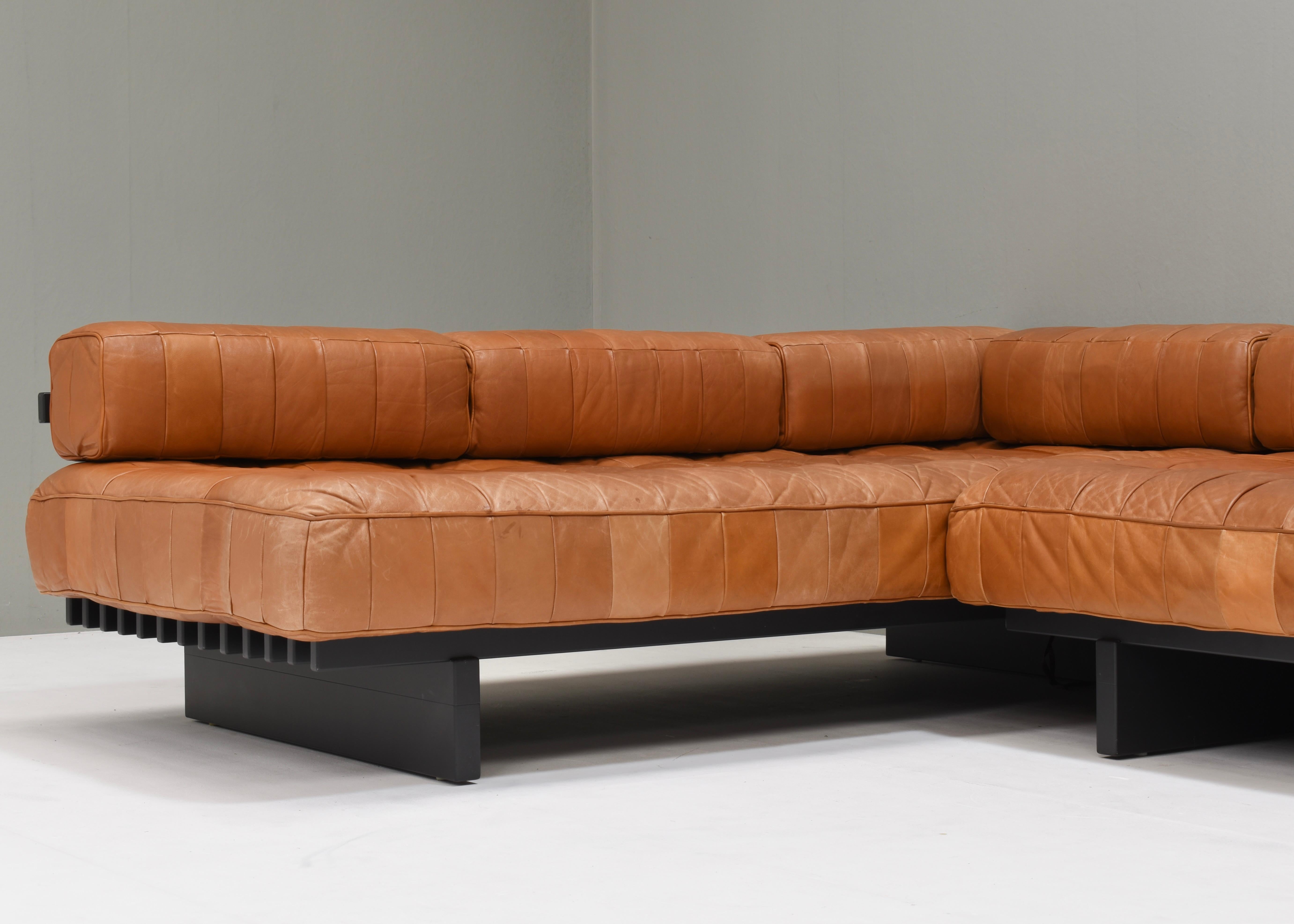 De Sede DS80 Tagesbett Sofas aus cognacbraunem Leder in Cognacbraun - Schweiz, 1970er Jahre im Angebot 14