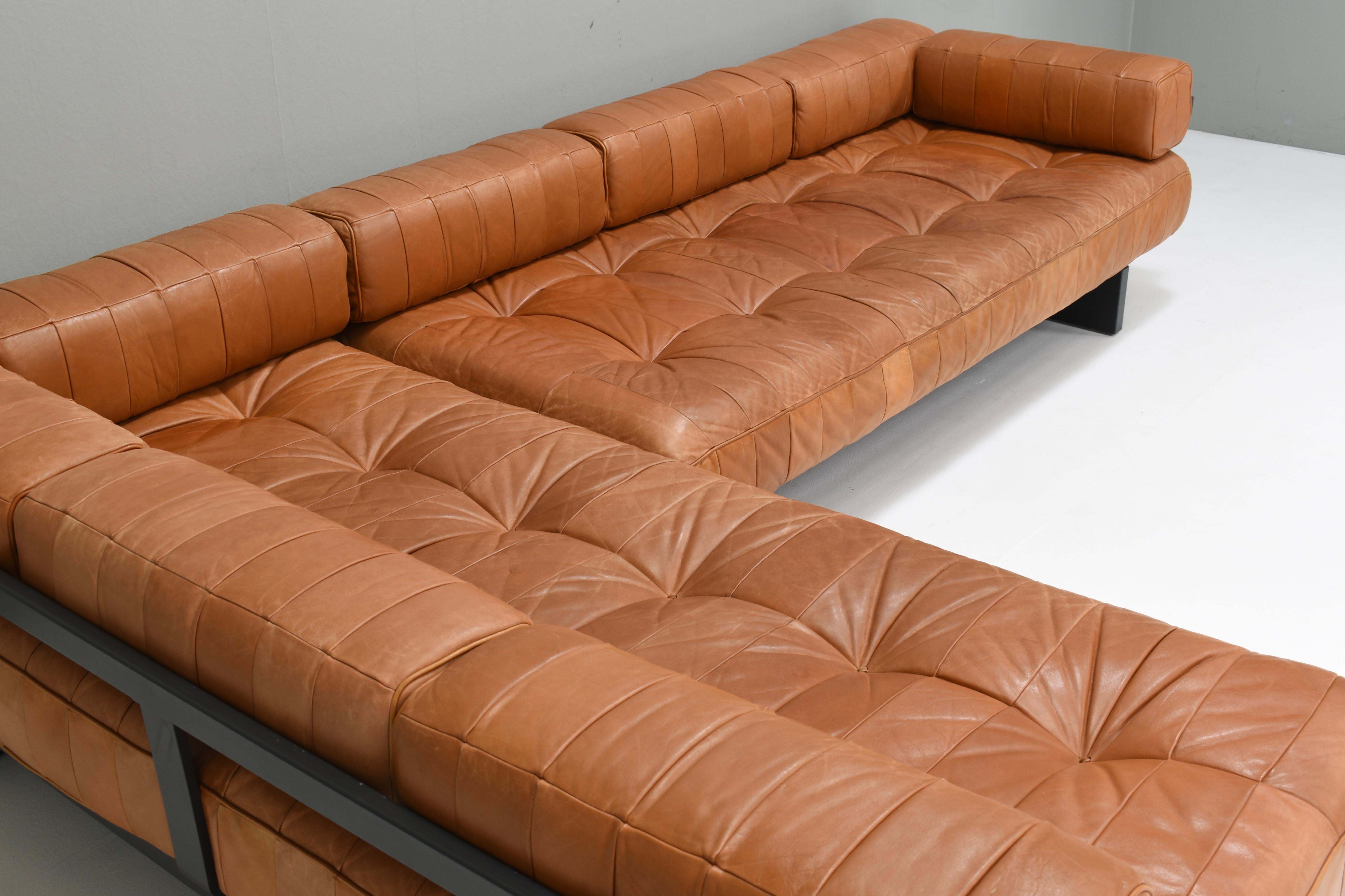 De Sede DS80 Tagesbett Sofas aus cognacbraunem Leder in Cognacbraun - Schweiz, 1970er Jahre (Moderne der Mitte des Jahrhunderts) im Angebot
