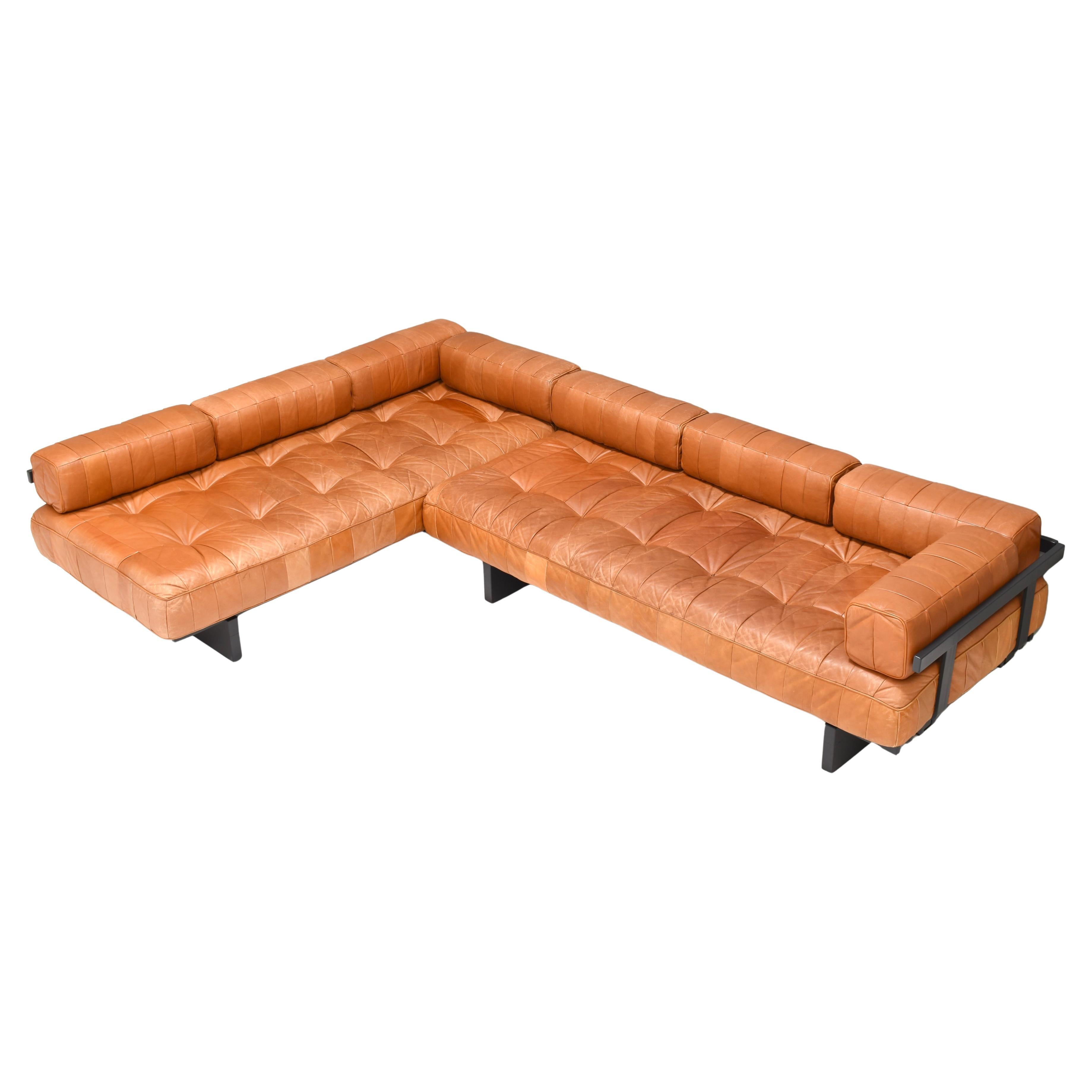 De Sede DS80 Daybed Sofas in Cognac Tan Leather - Switzerland, 1970s