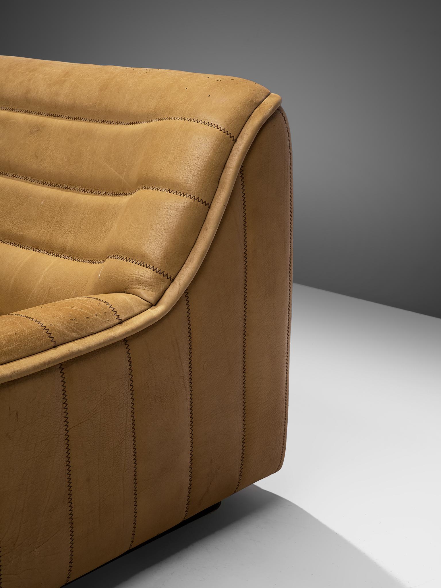 De Sede 'DS84' Settee in Naturel Buffalo Leather 2