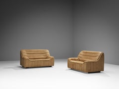 De Sede 'DS84' Settees in Naturel Buffalo Leather
