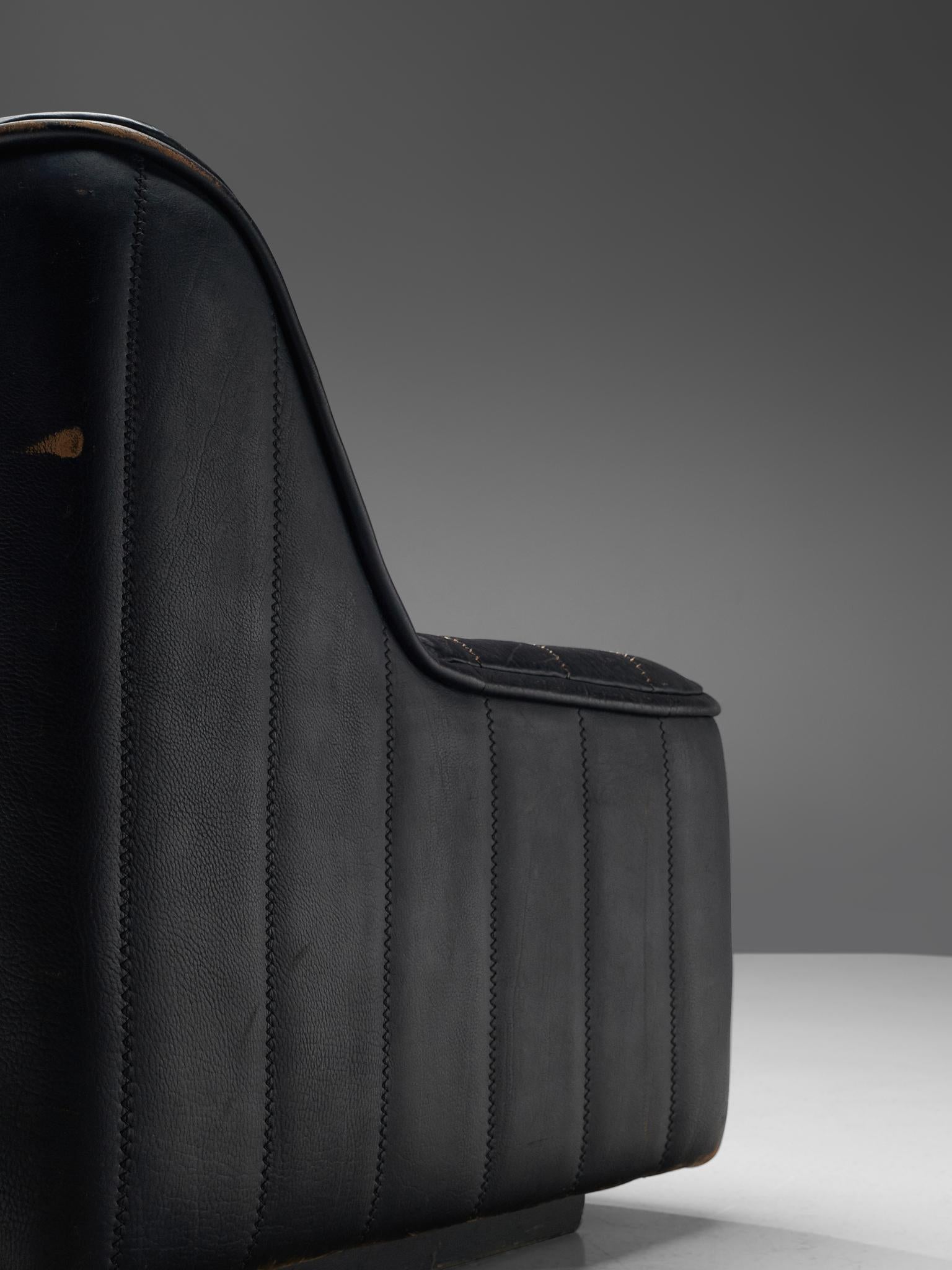 De Sede 'DS84' Sofa in Black Leather 4