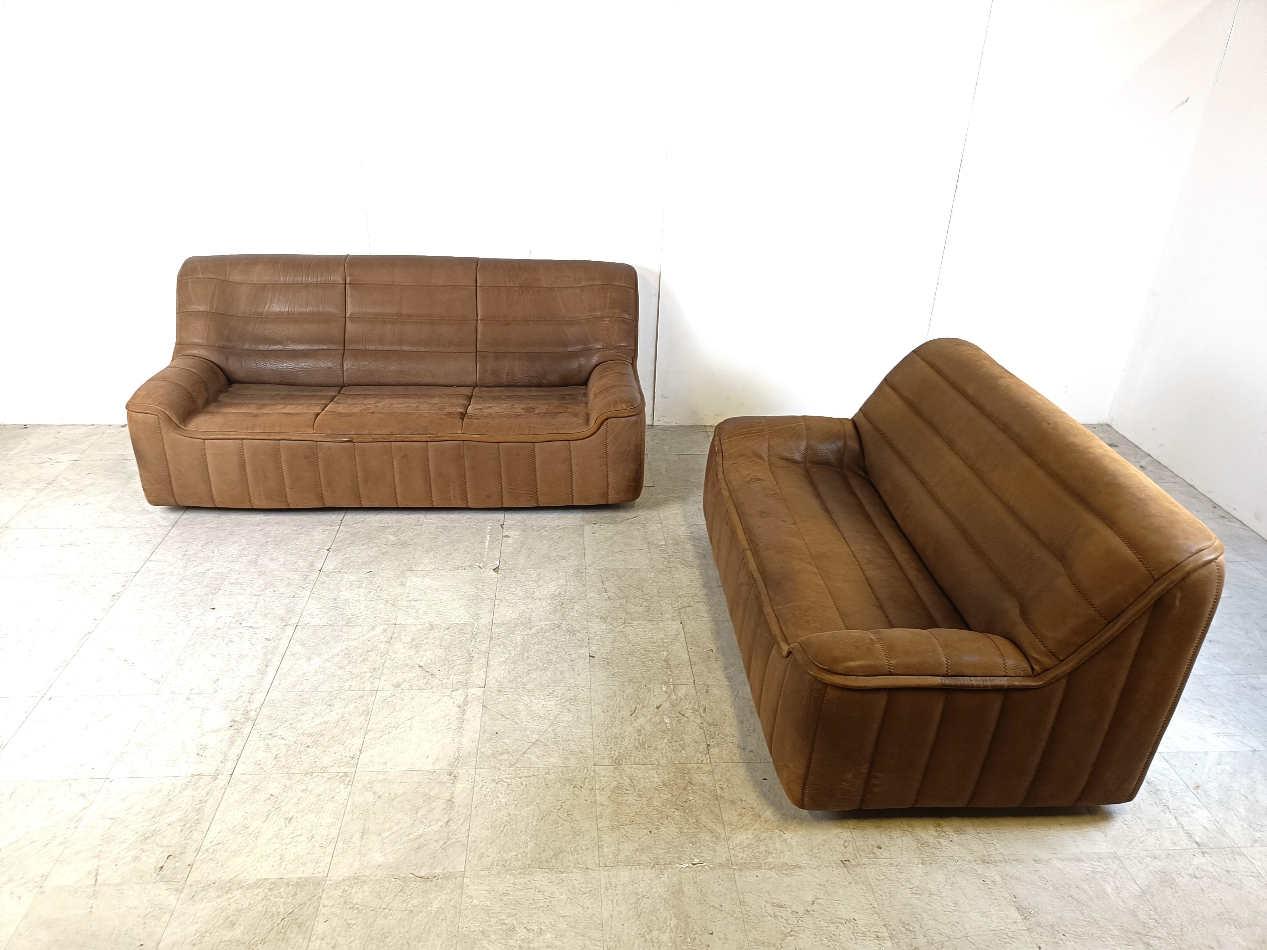 Mid-Century Modern De Sede DS86 sofa set, 1960s For Sale